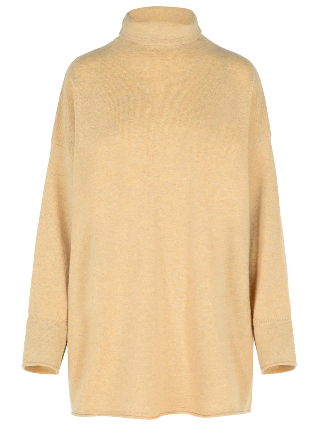 Max Mara 'Oder' Beige Cashmere Turtleneck Sweater Women