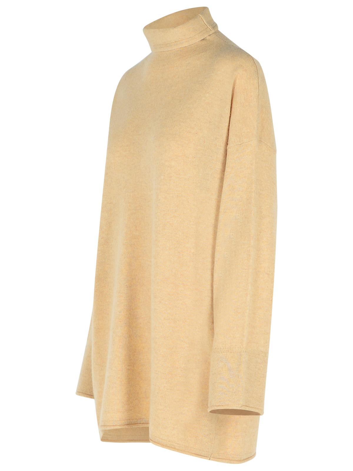 Max Mara 'Oder' Beige Cashmere Turtleneck Sweater Women