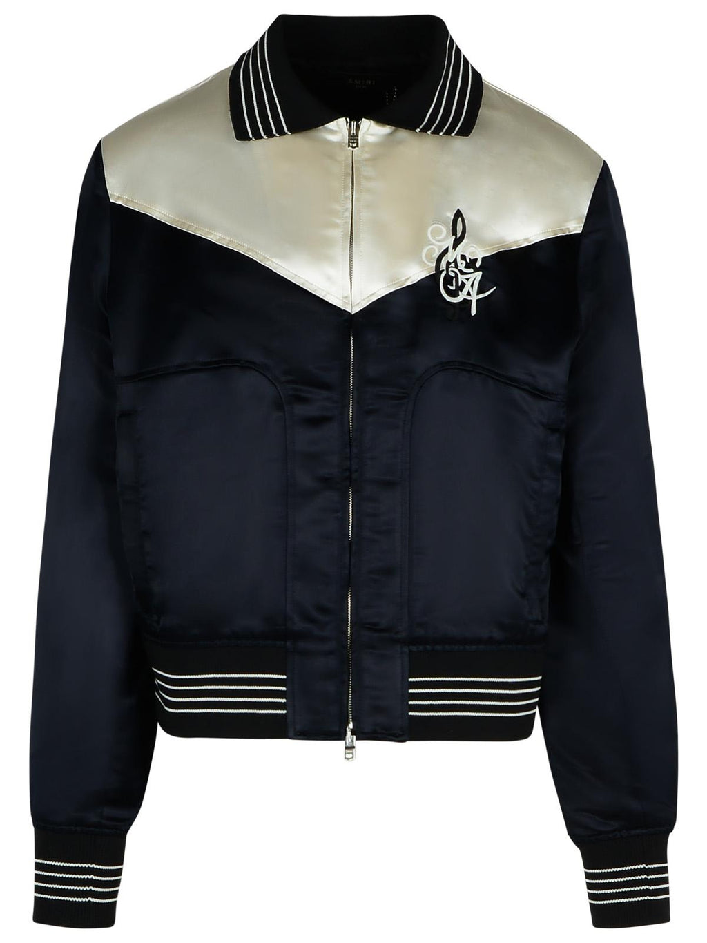Amiri 'Music' Black Polyester Blend Bomber Jacket Men
