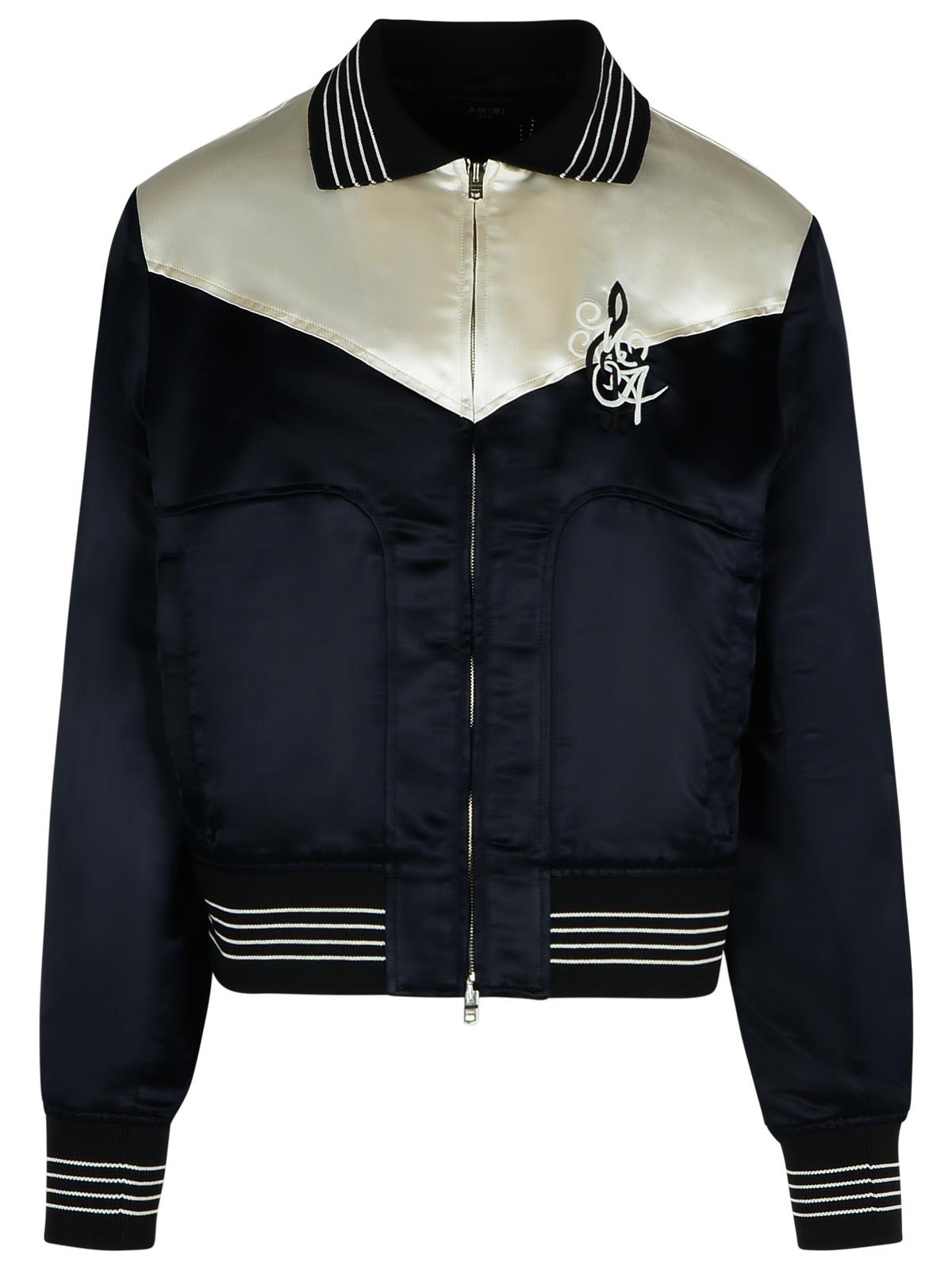 Amiri 'Music' Black Polyester Blend Bomber Jacket Men