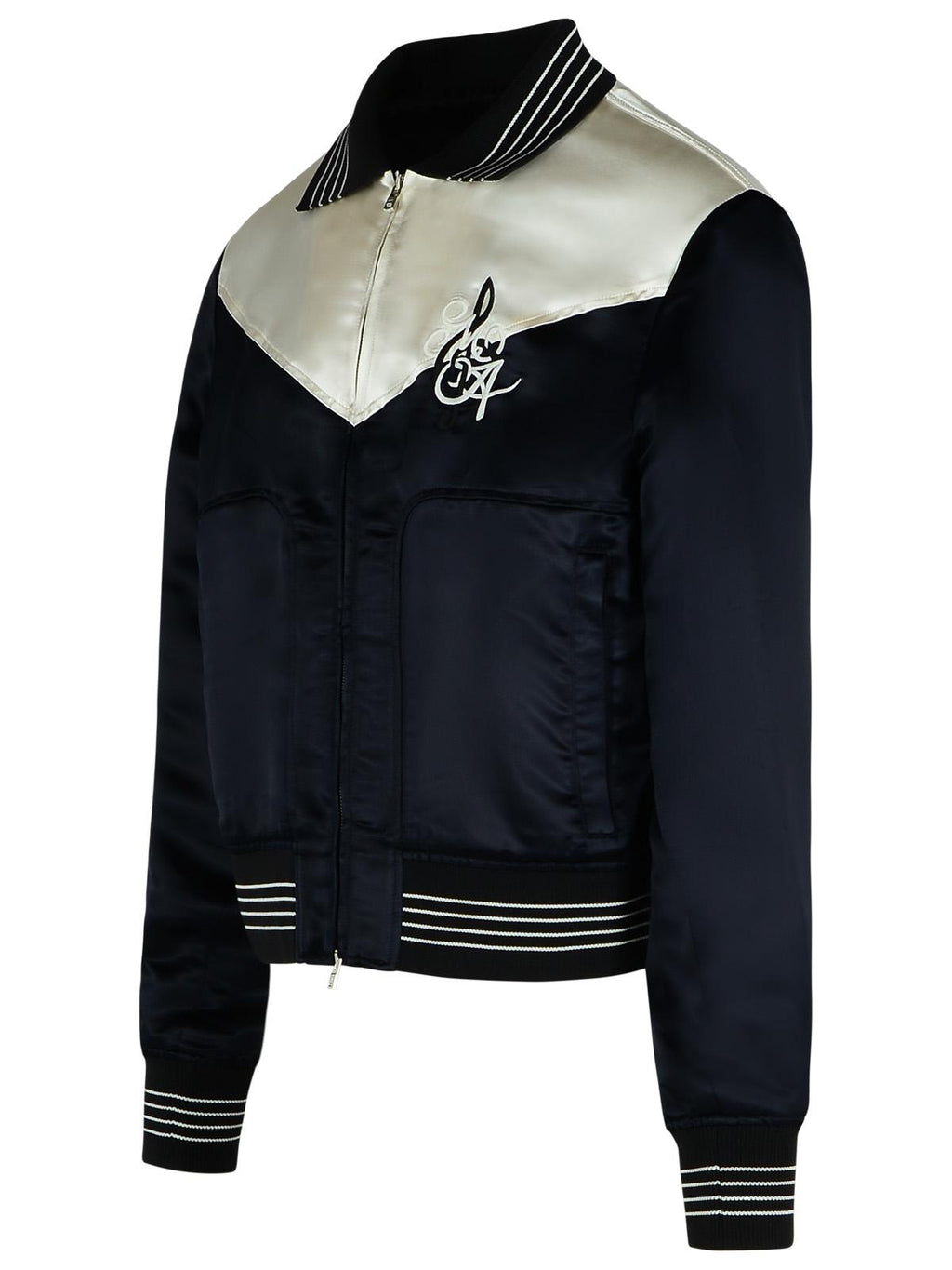Amiri 'Music' Black Polyester Blend Bomber Jacket Men