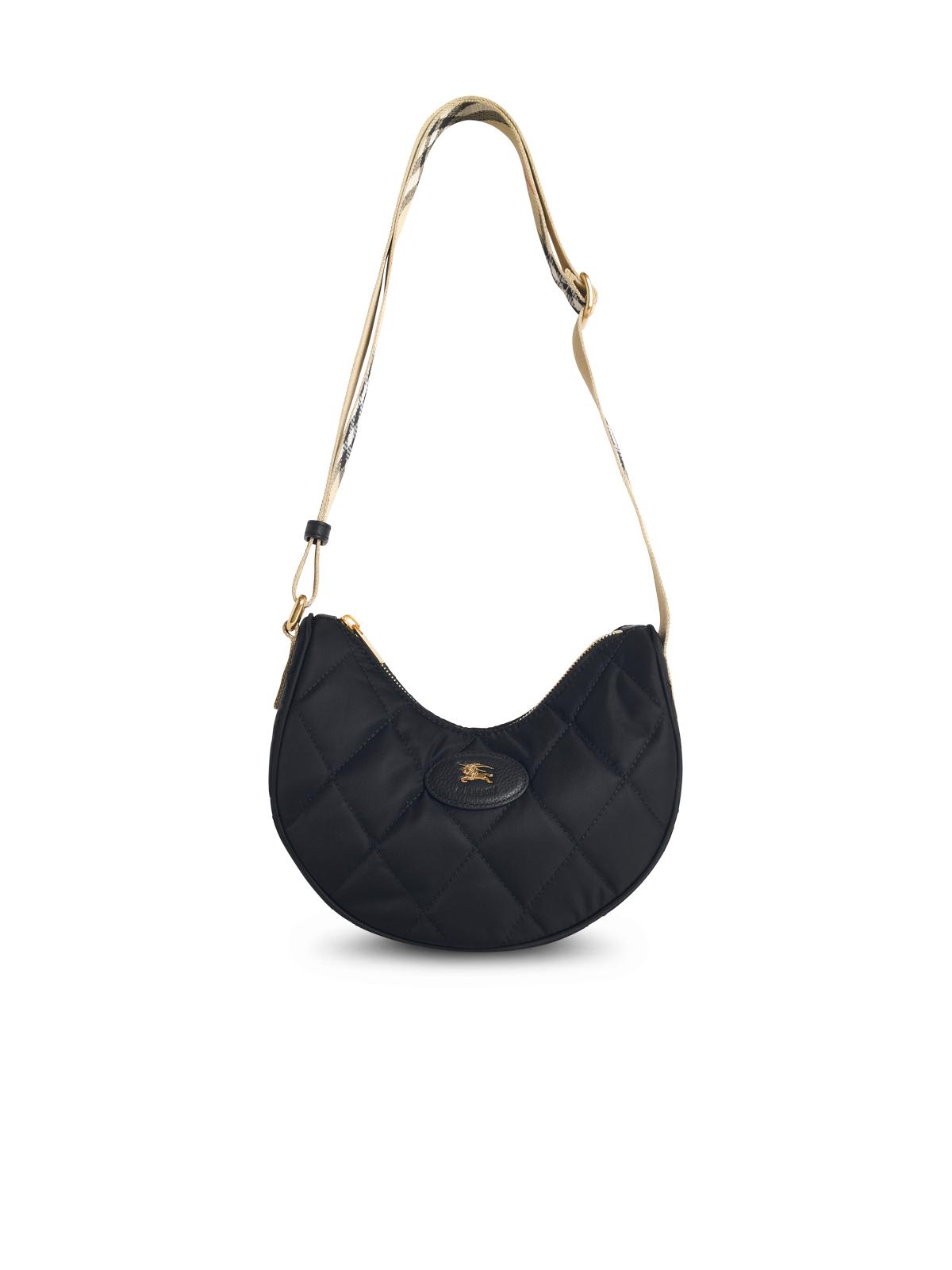 Burberry 'Horseshoe' Black Fabric Bag Women