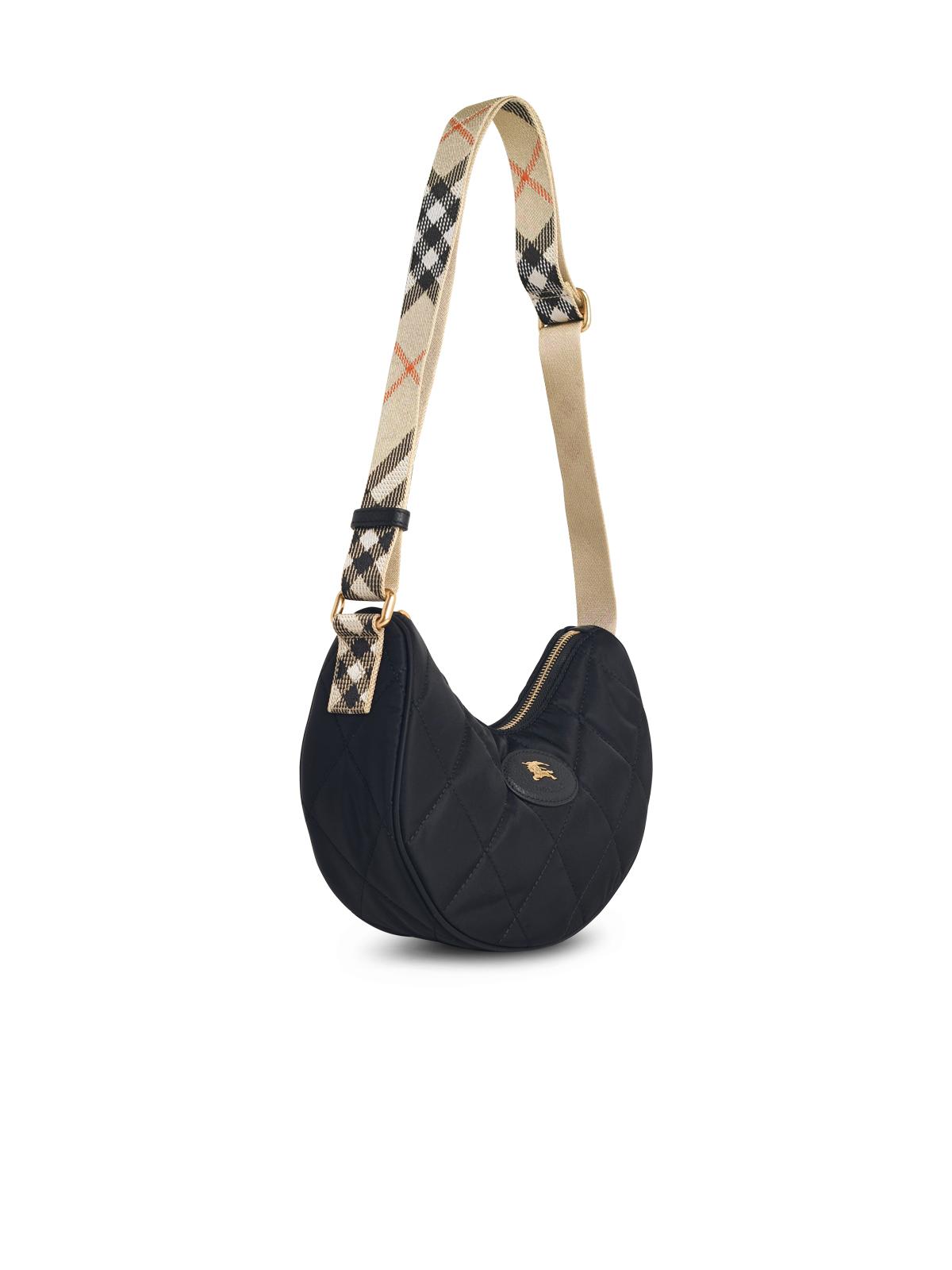 Burberry 'Horseshoe' Black Fabric Bag Women