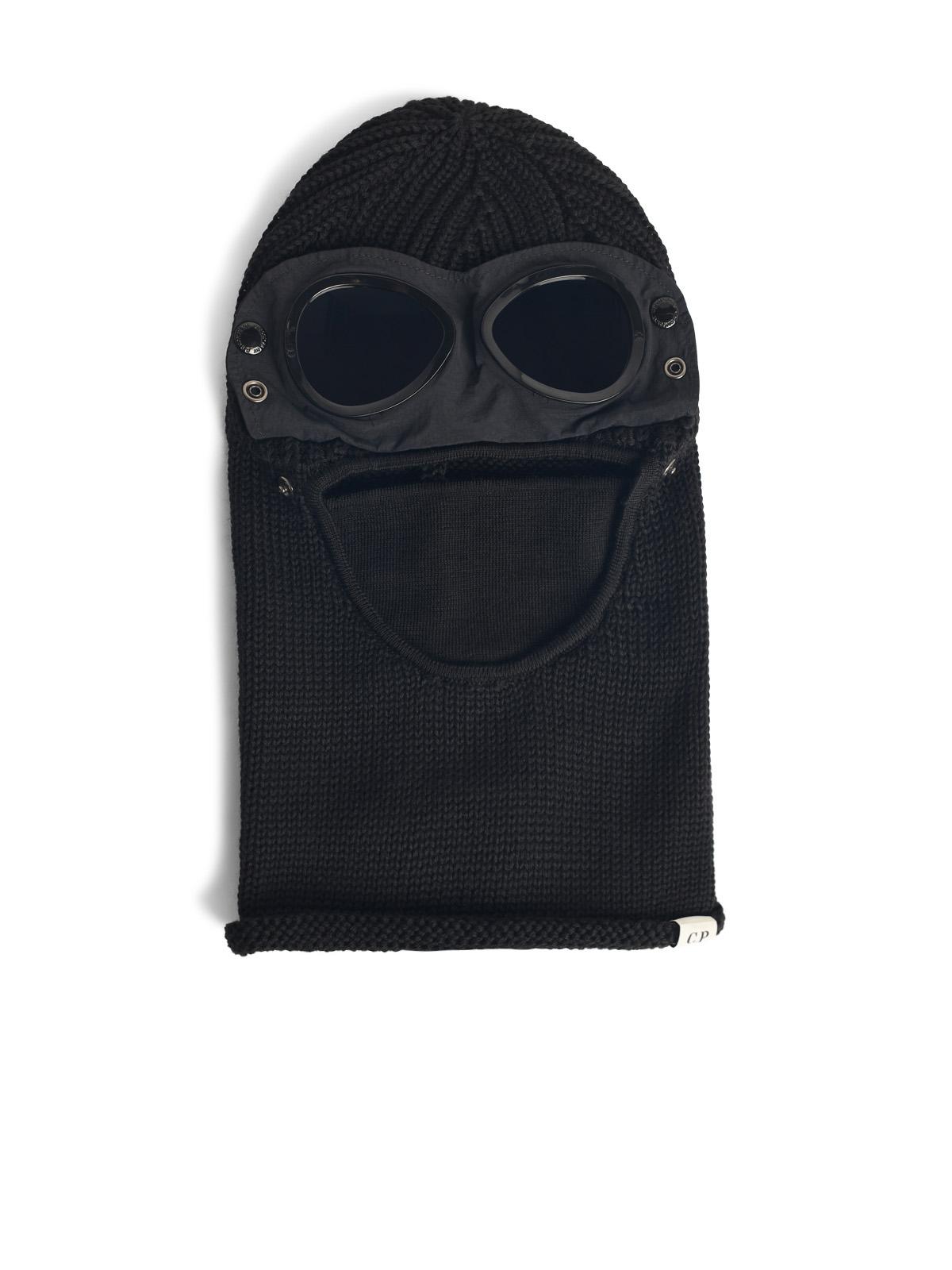 C.P. Company 'Lens' Black Wool Balaclava Men