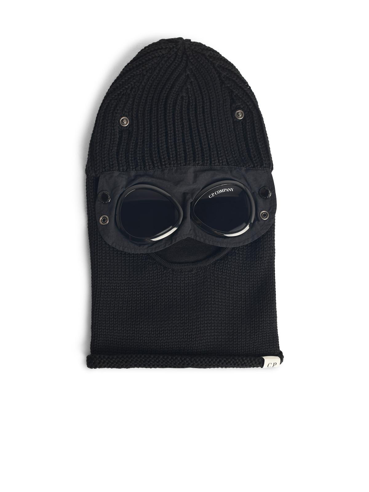 C.P. Company 'Lens' Black Wool Balaclava Men