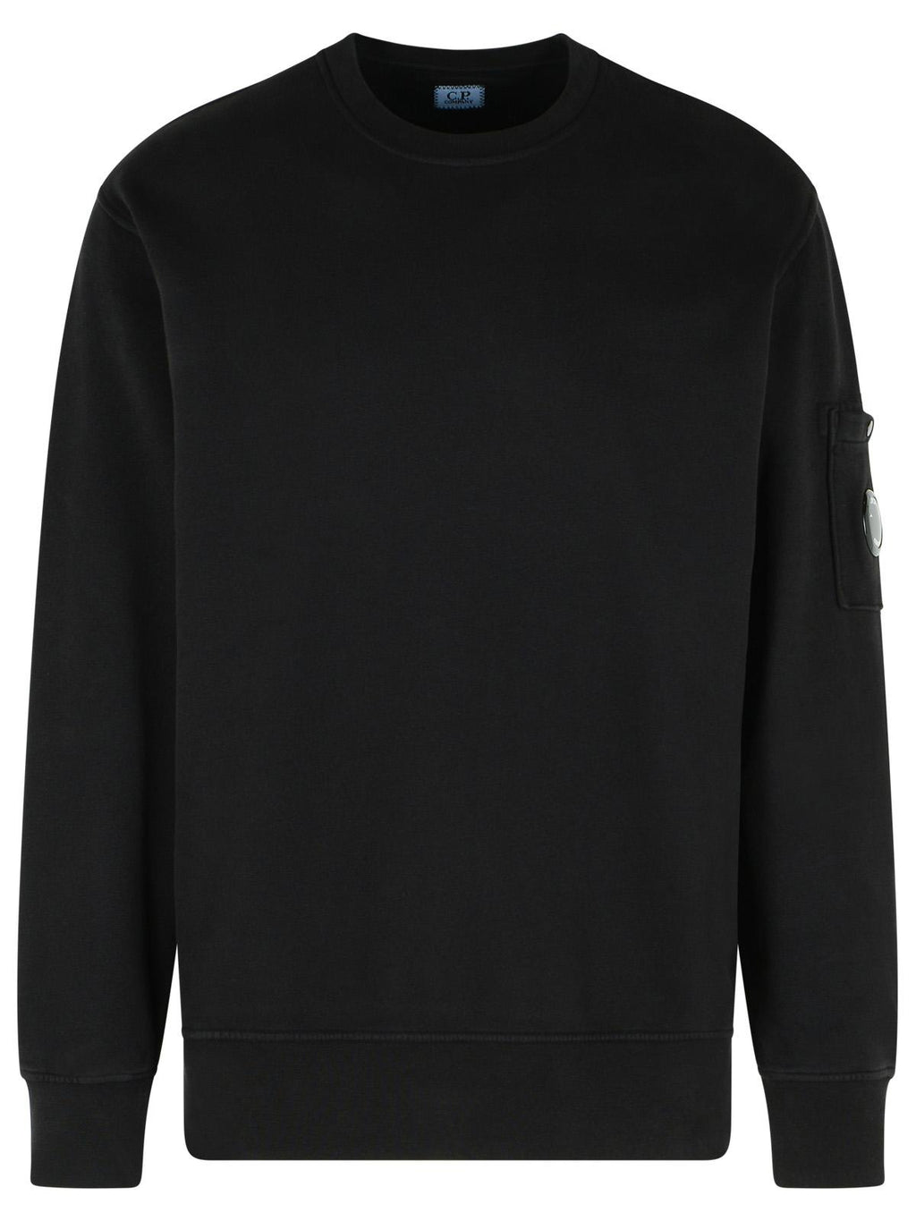 C.P. Company 'Brushed' Black Cotton Sweatshirt Men