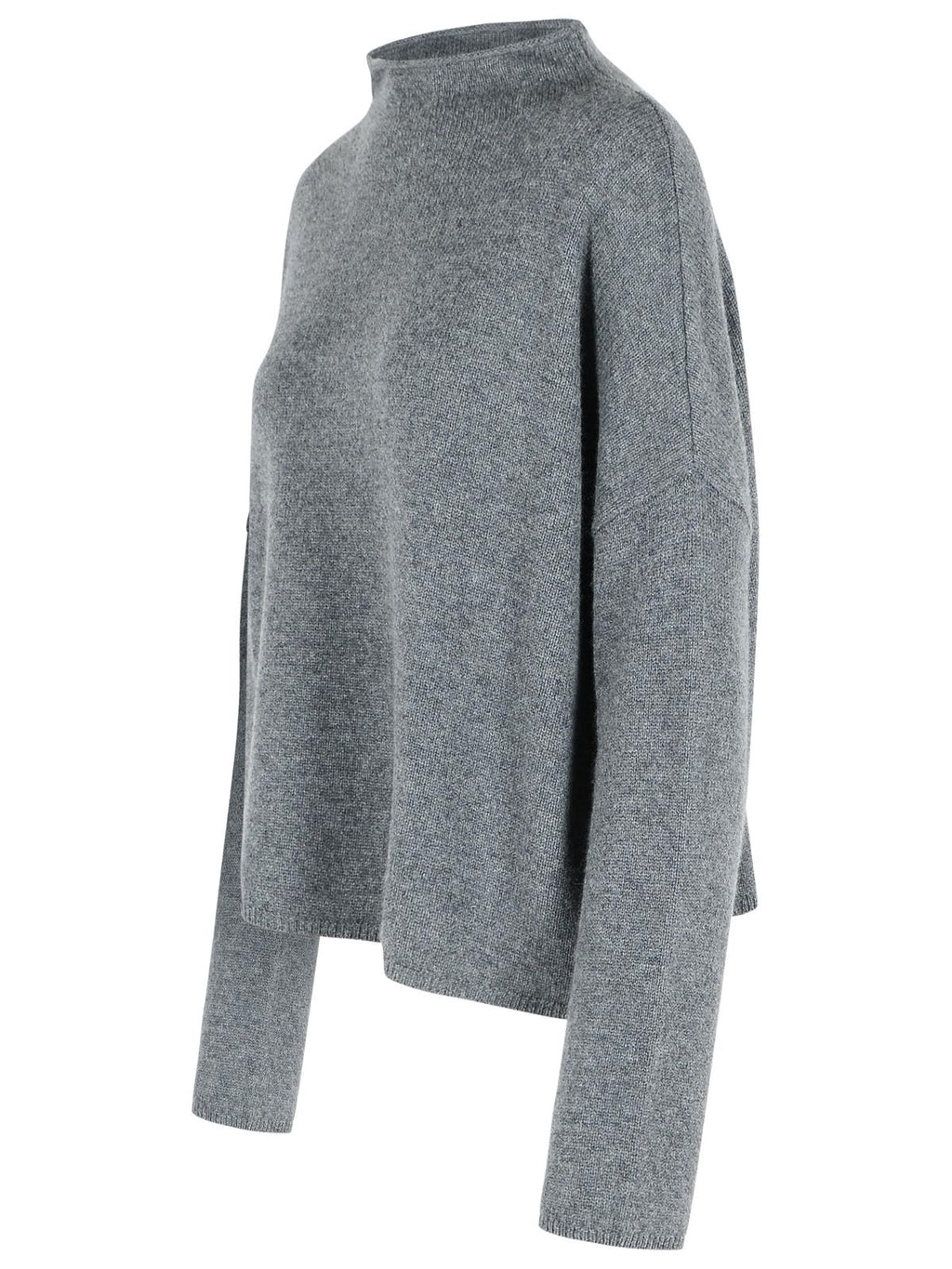 Lisa Yang 'Sandy' Graphite Cashmere Sweater Women