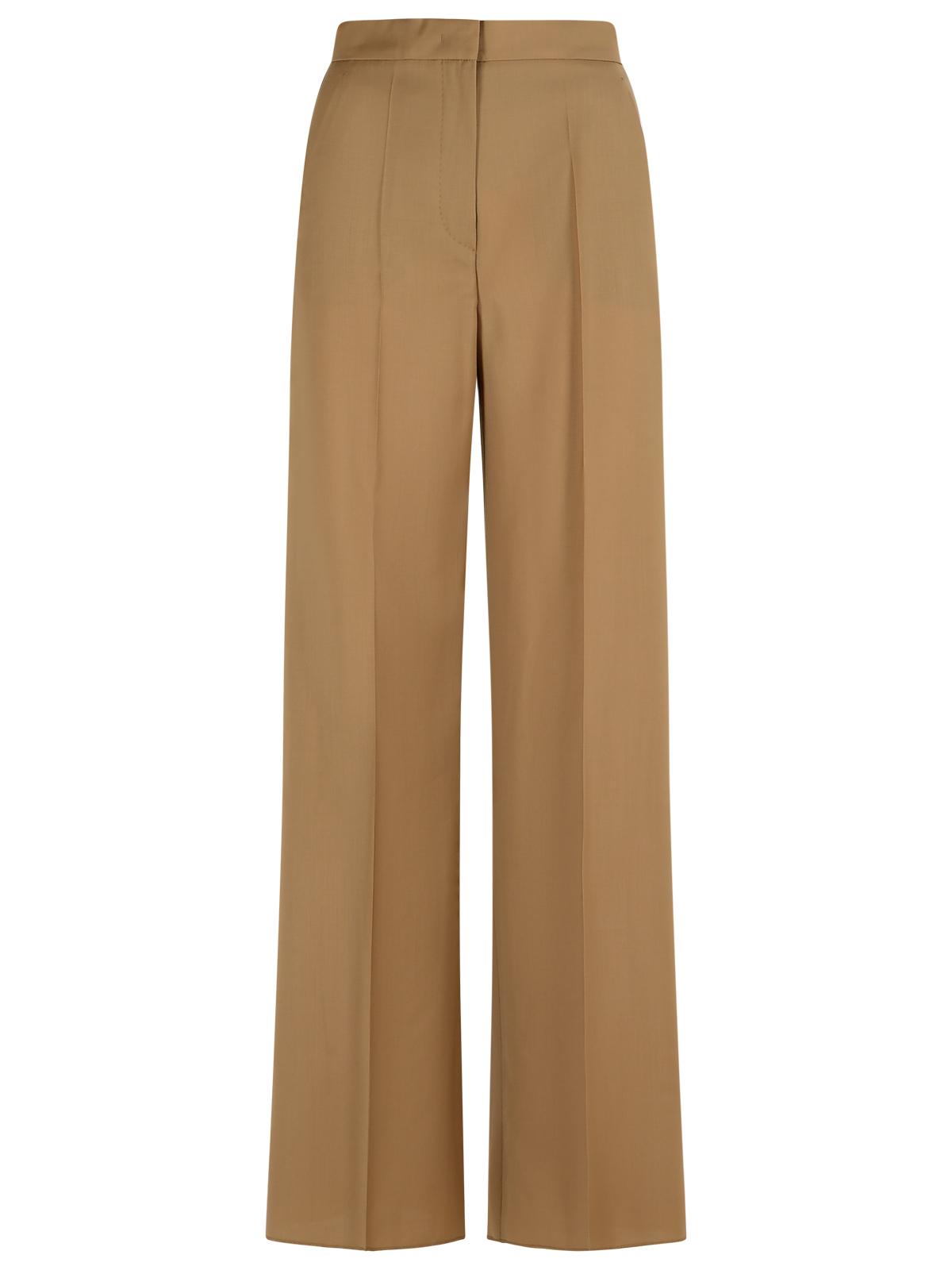 Max Mara 'Fernet' Beige Virgin Wool Pants Women