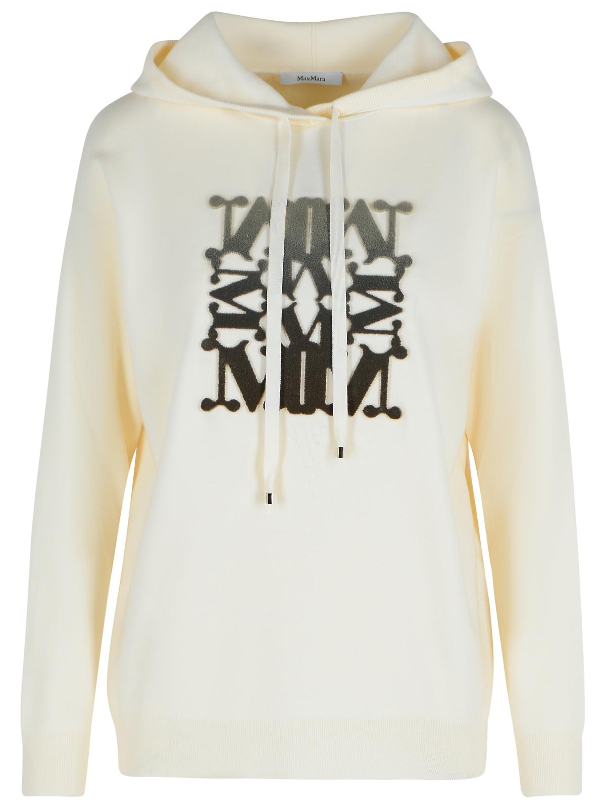 Max Mara 'Taddeo' Cream Virgin Wool Sweater Women