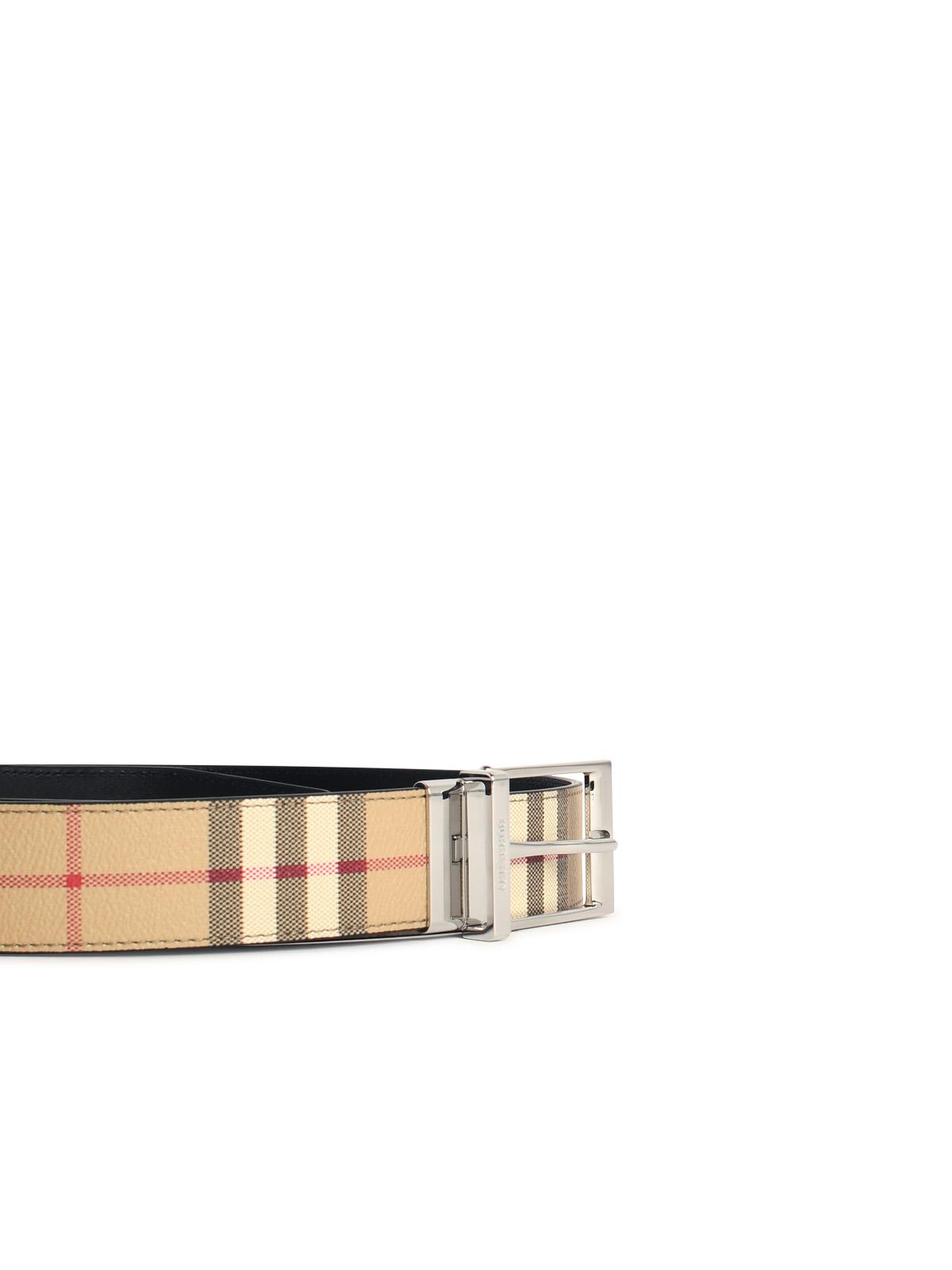 Burberry 'Louis' Belt In Beige Sand Cotton Blend Men