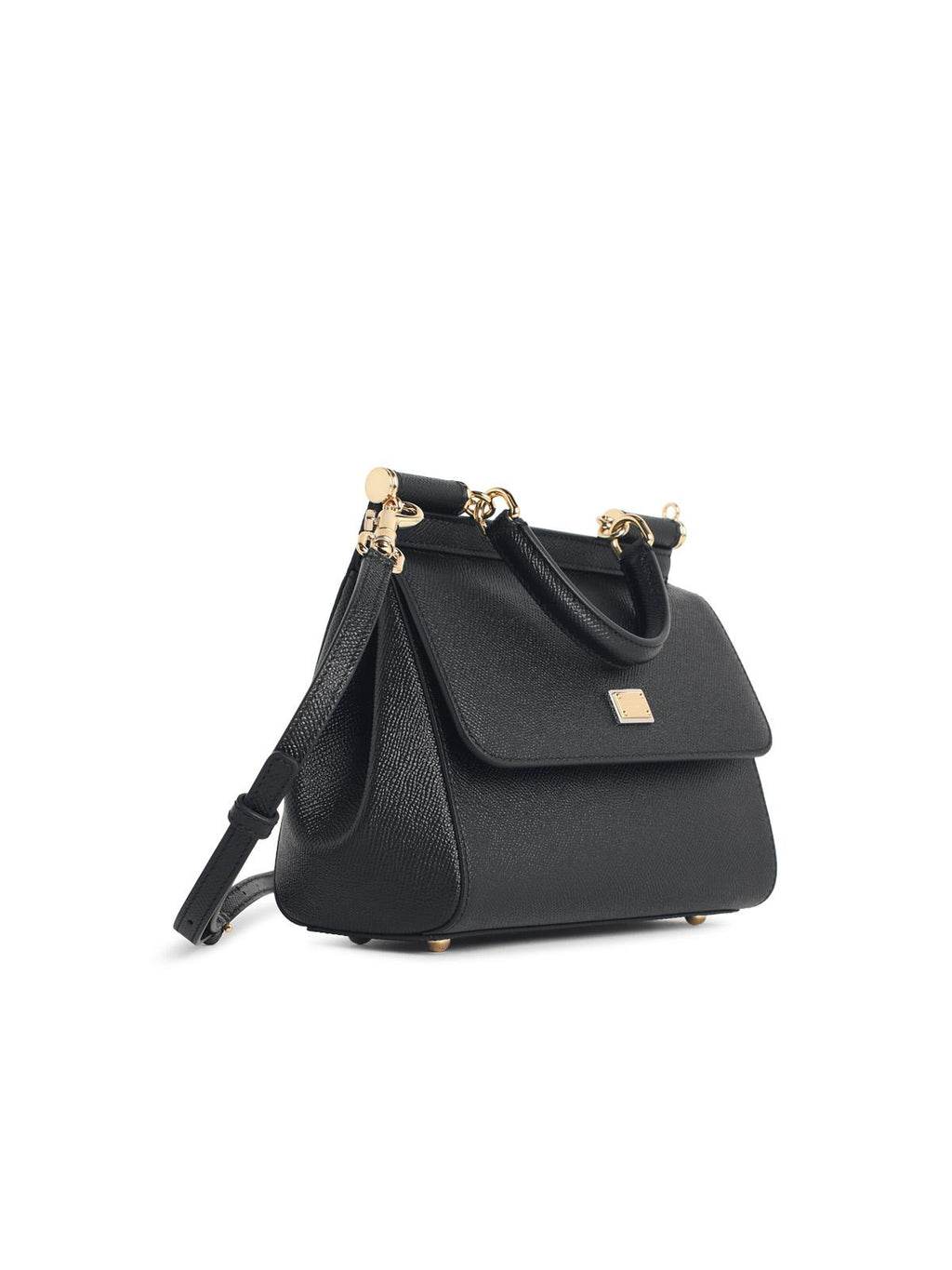 Dolce & Gabbana Medium 'My Sicily' Black Leather Handbag Women