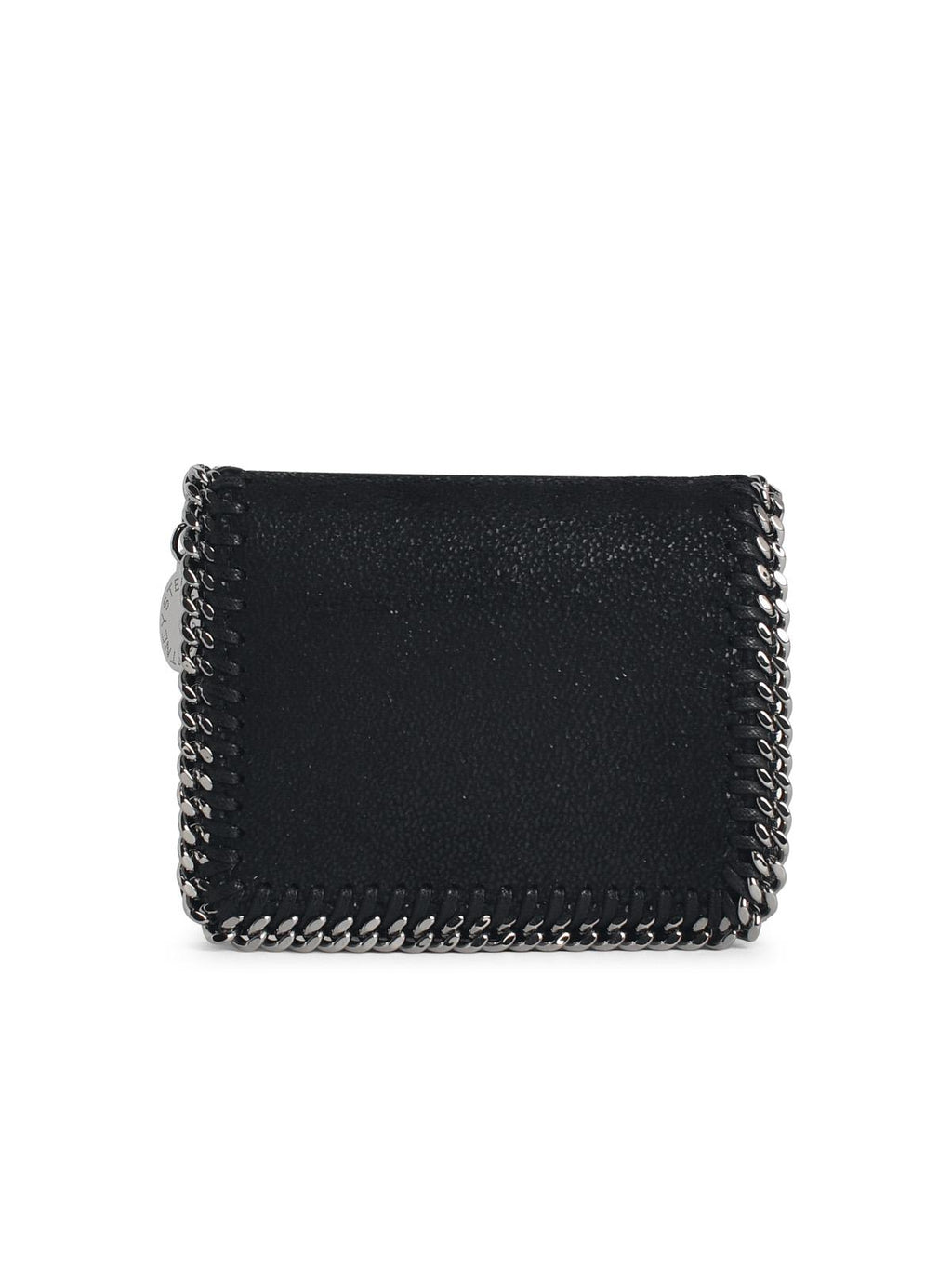 Stella Mccartney 'Bi-Fold Falabella' Wallet In 'Shaggy Deer' Black Women