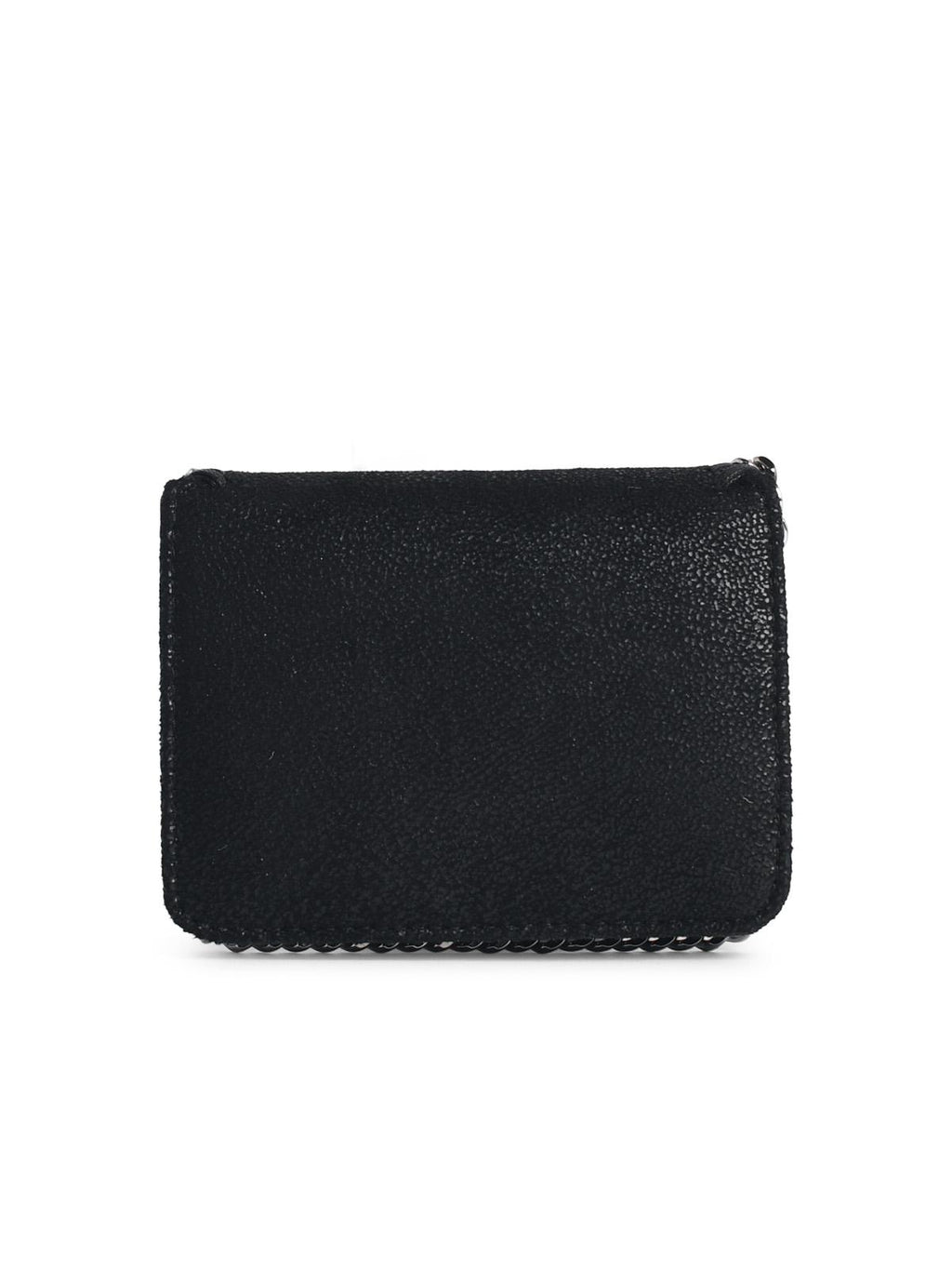 Stella Mccartney 'Bi-Fold Falabella' Wallet In 'Shaggy Deer' Black Women