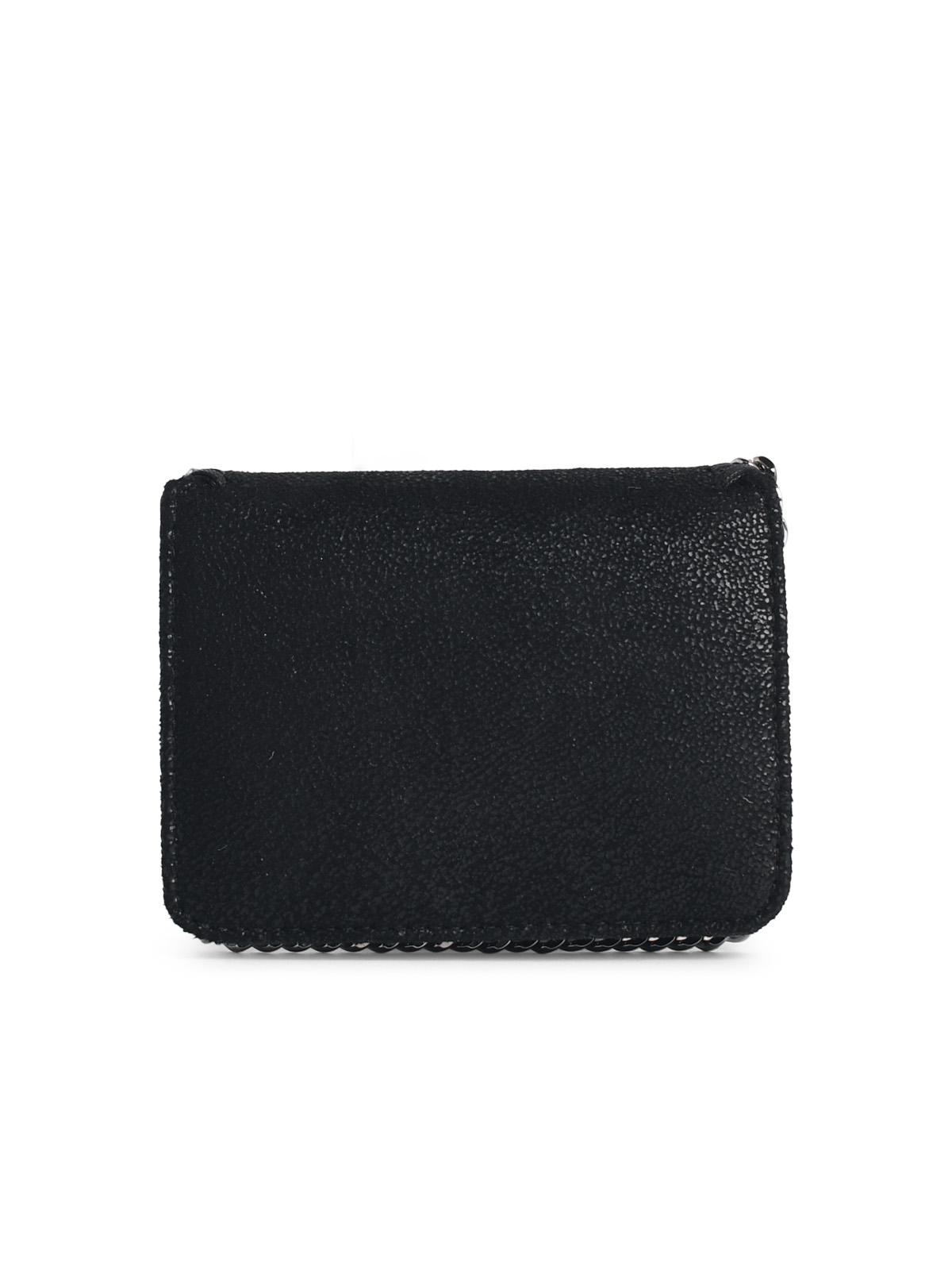Stella Mccartney 'Bi-Fold Falabella' Wallet In 'Shaggy Deer' Black Women