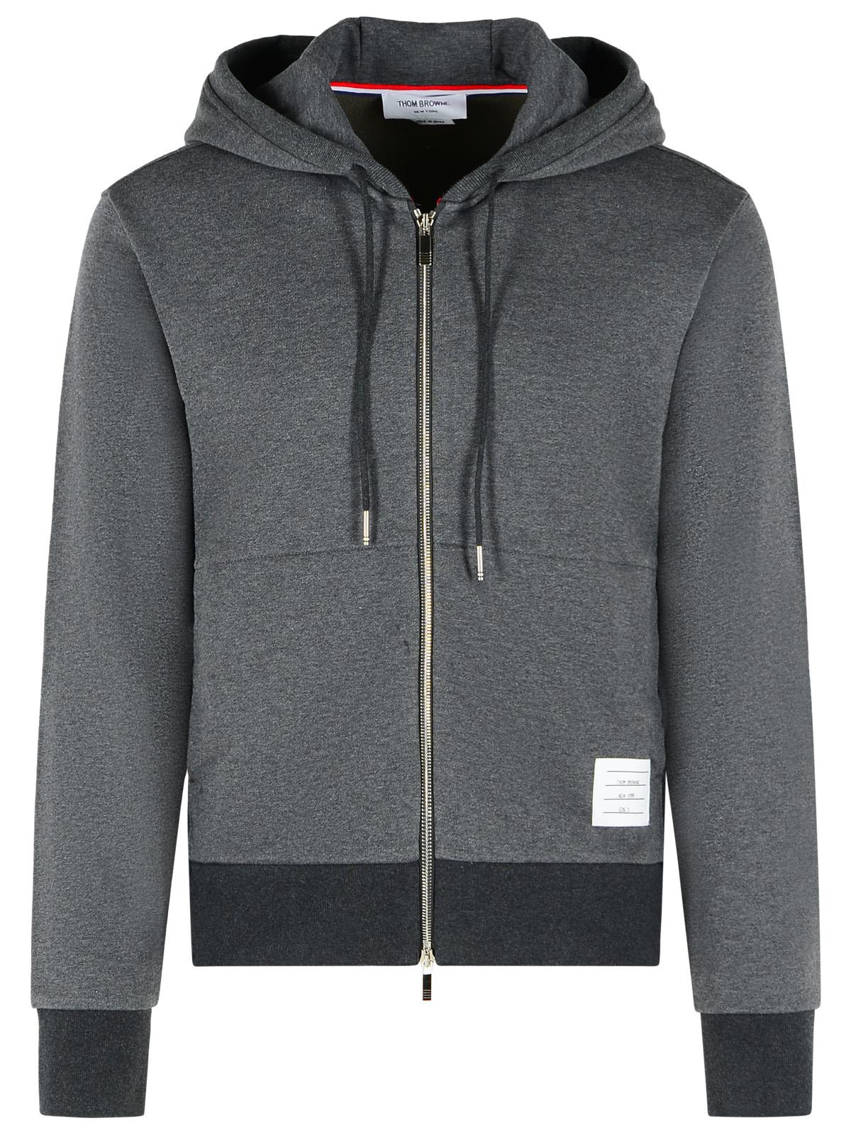 Thom Browne Gray Cotton Sweatshirt Men