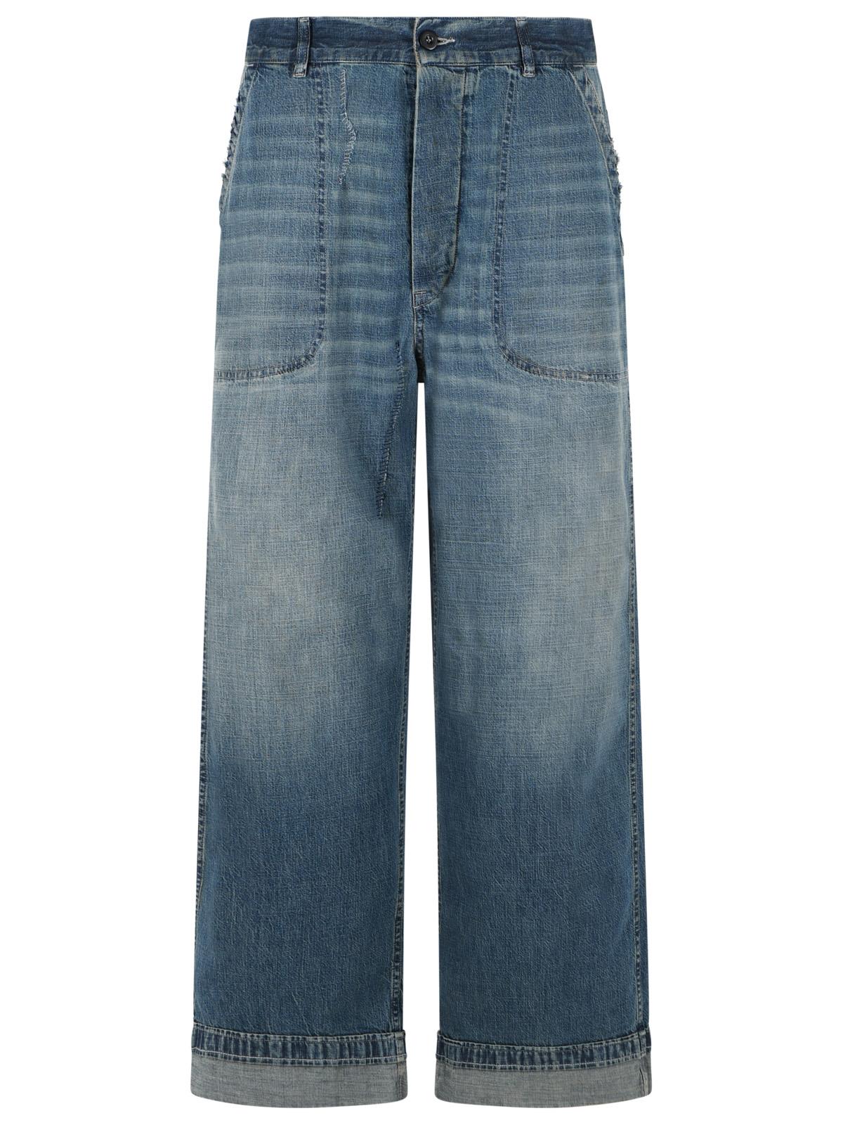 Maison Margiela Blue Light Cotton Jeans Men