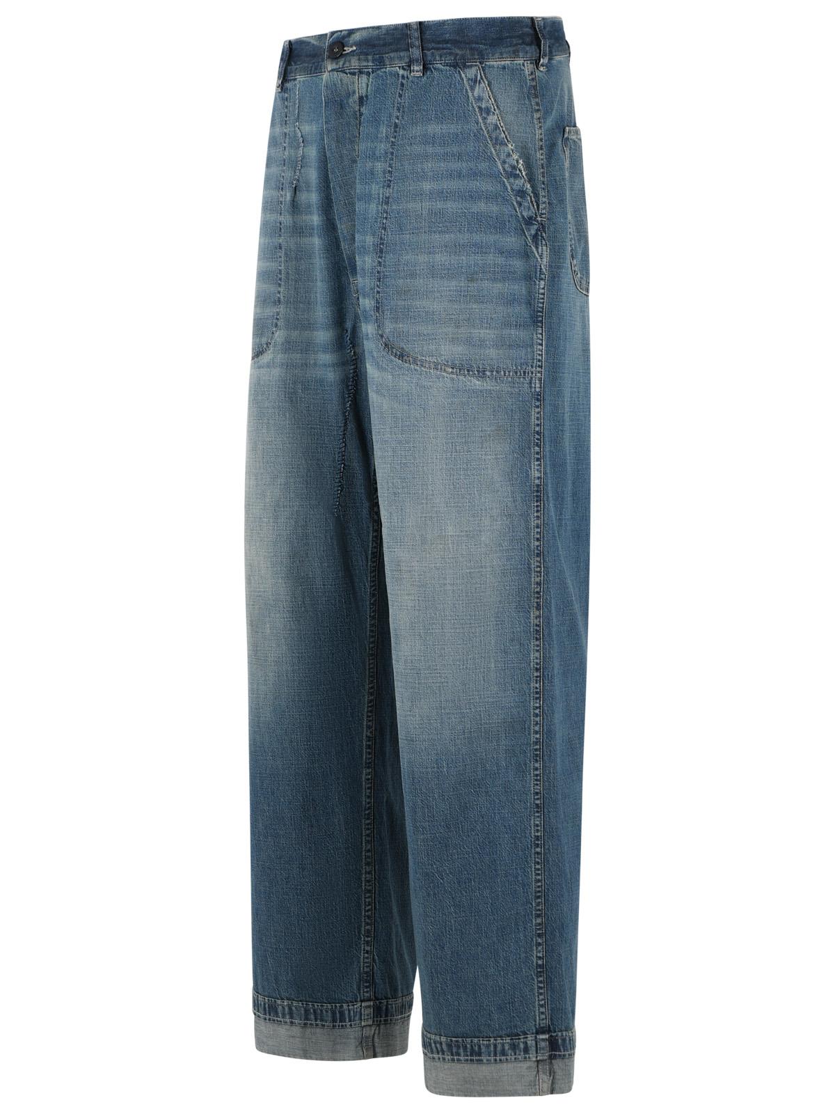 Maison Margiela Blue Light Cotton Jeans Men