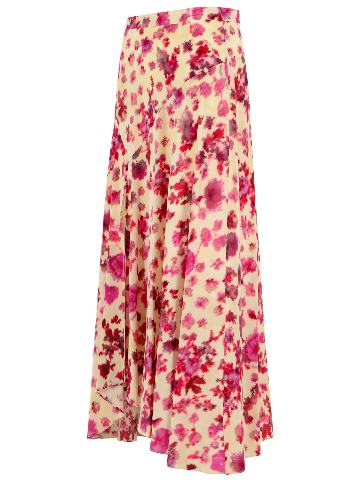 Isabel Marant 'Sakura' Pink Stretch Silk Skirt Women