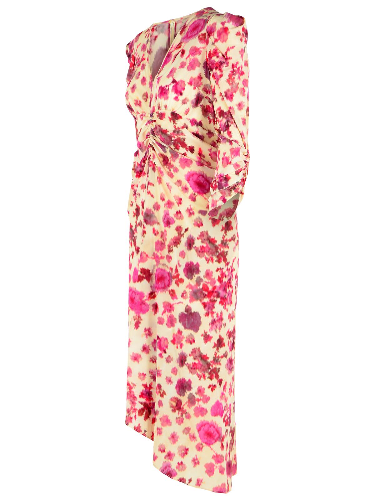 Isabel Marant 'Albini' Long Pink Stretch Silk Dress Women