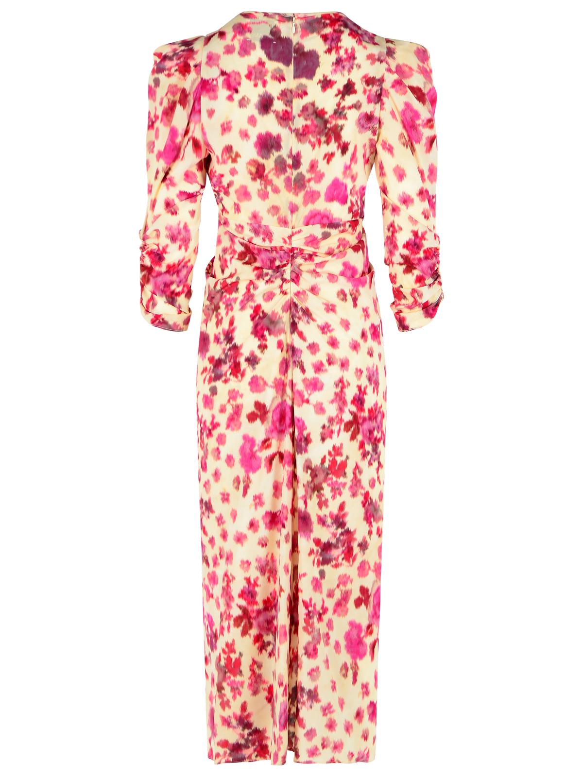 Isabel Marant 'Albini' Long Pink Stretch Silk Dress Women
