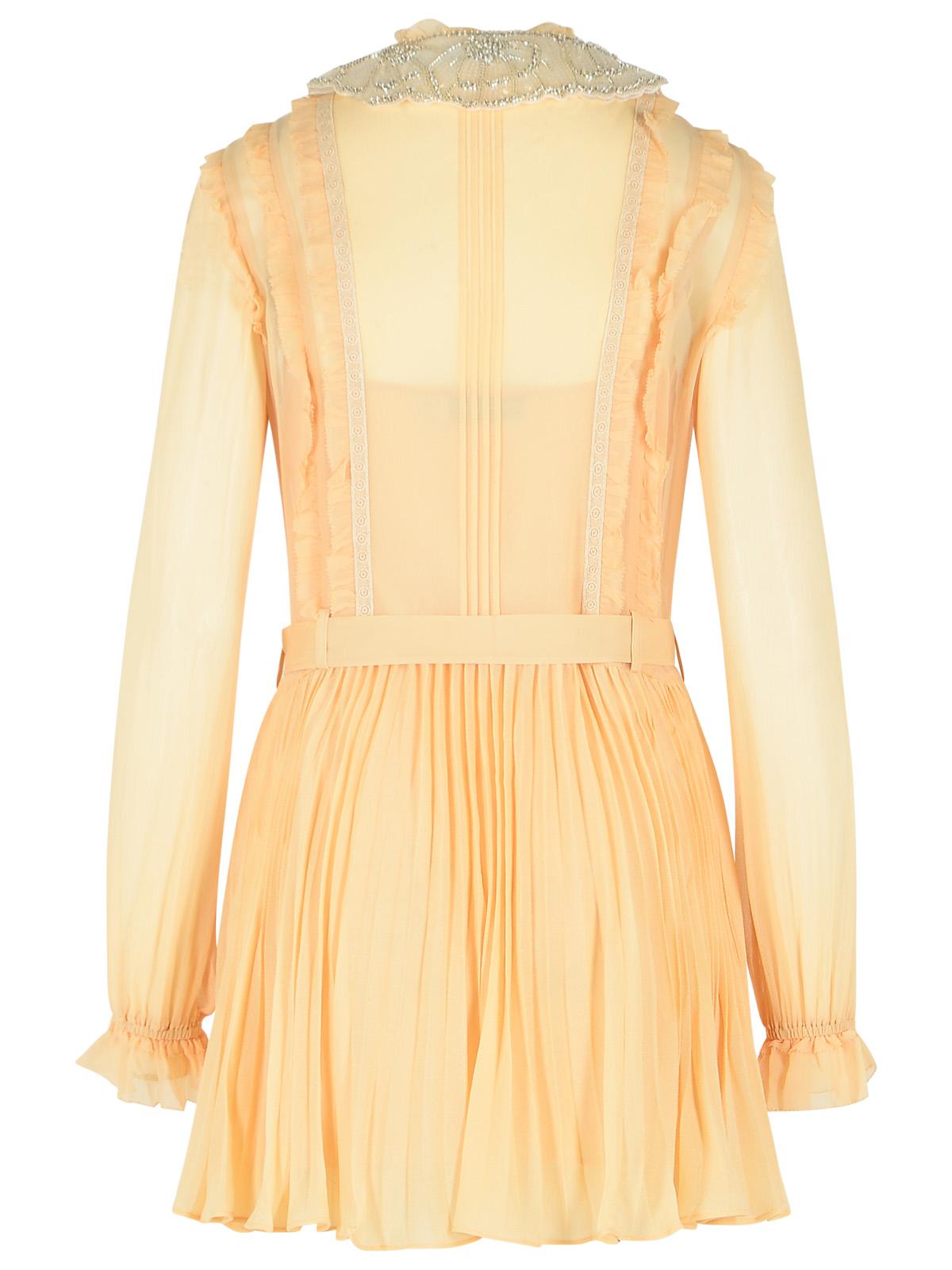 Self Portrait Cream Viscose Mini Dress Women