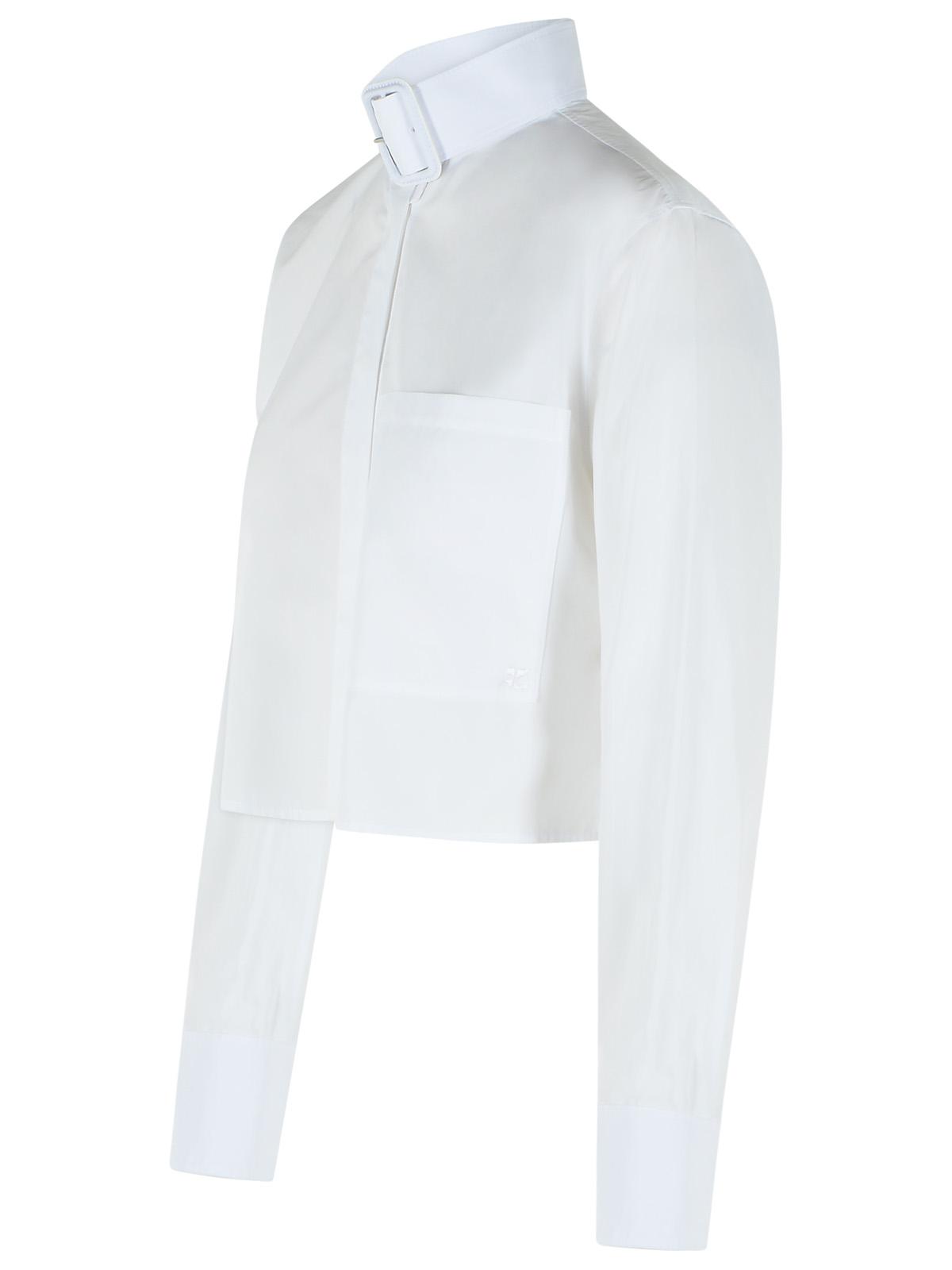 Courreges White Cotton Shirt Women