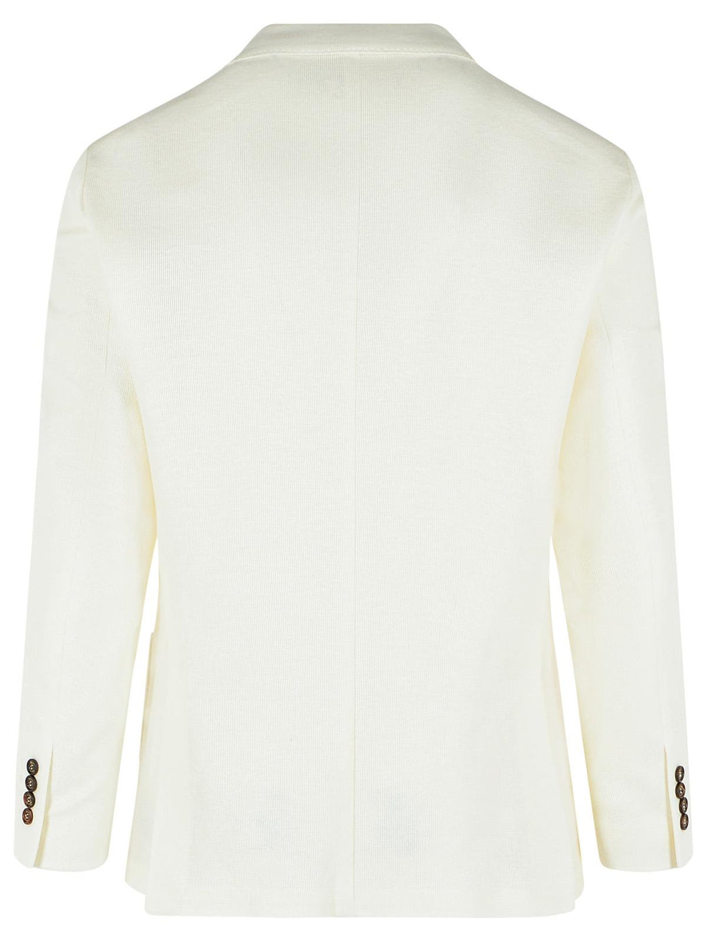 Eleventy Blazer In White Linen Blend Men