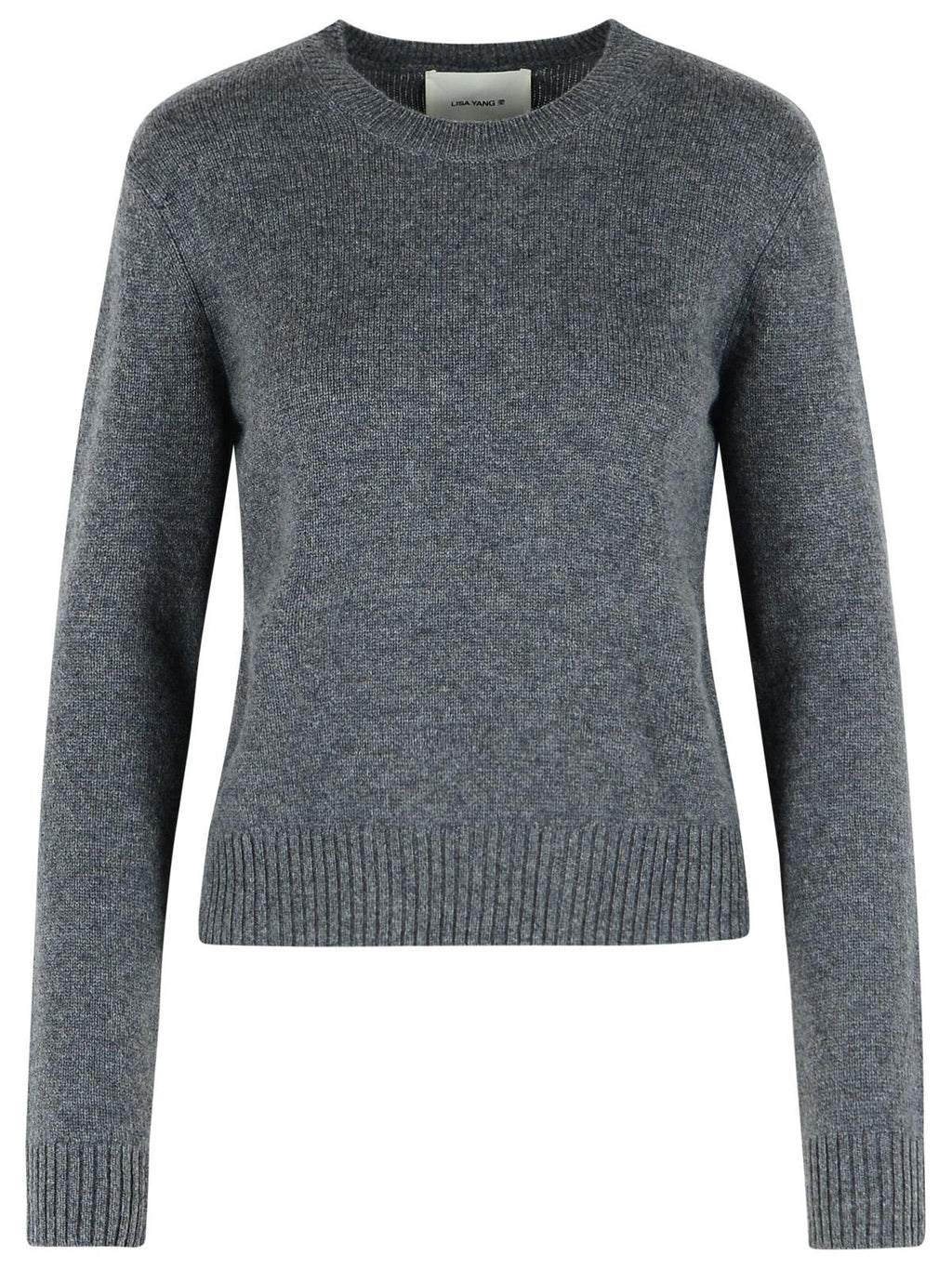 Lisa Yang 'Mable' Graphite Cashmere Sweater Women