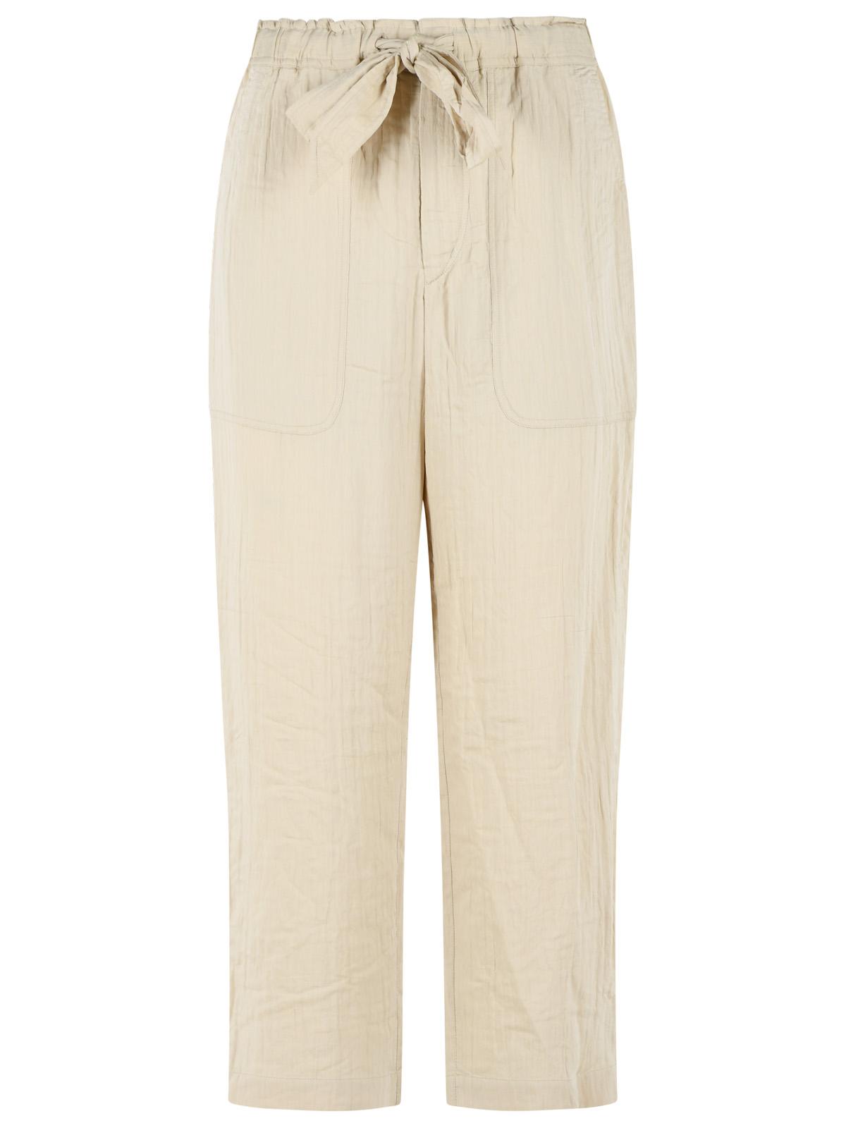 Isabel Marant Etoile 'Bilna' Beige Cotton Blend Pants Women