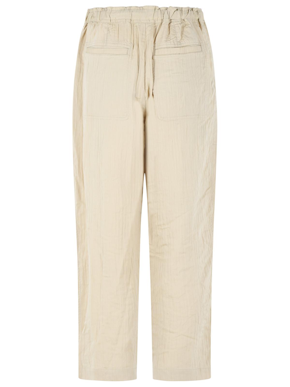 Isabel Marant Etoile 'Bilna' Beige Cotton Blend Pants Women