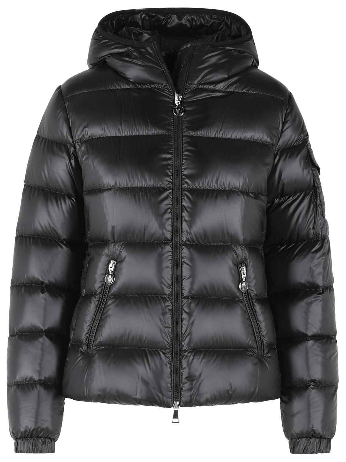 Moncler 'Glesse' Short Hooded Down Jacket In Black Polyamide Women