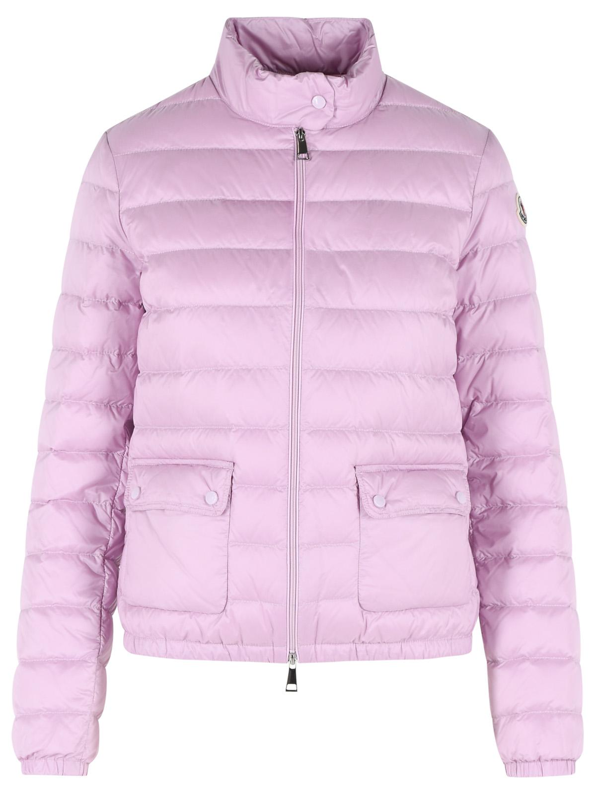 Moncler 'Lans' Short Lilac Polyamide Down Jacket Women