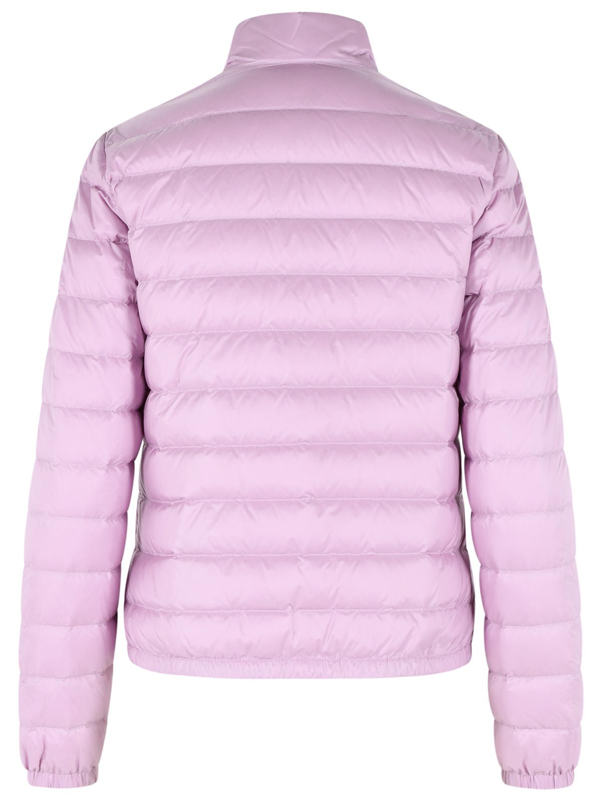 Moncler 'Lans' Short Lilac Polyamide Down Jacket Women