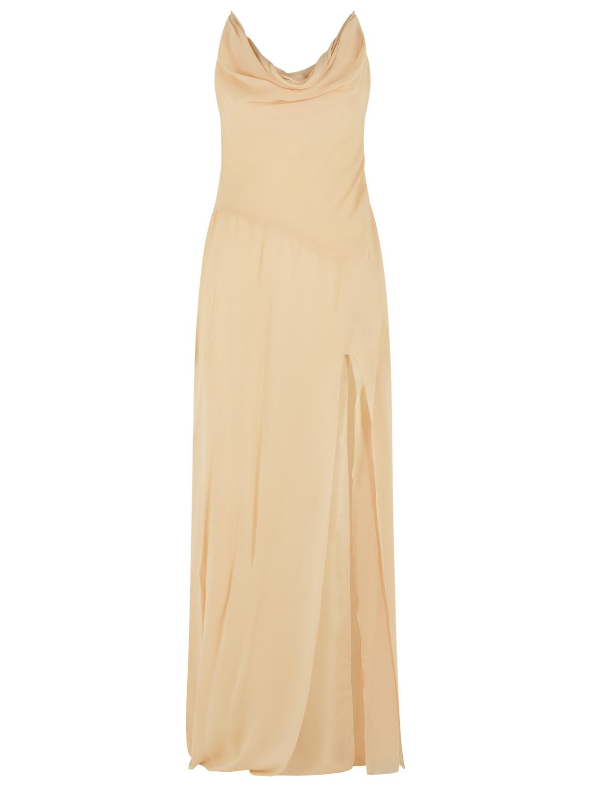 Blumarine Cream Viscose Dress Women