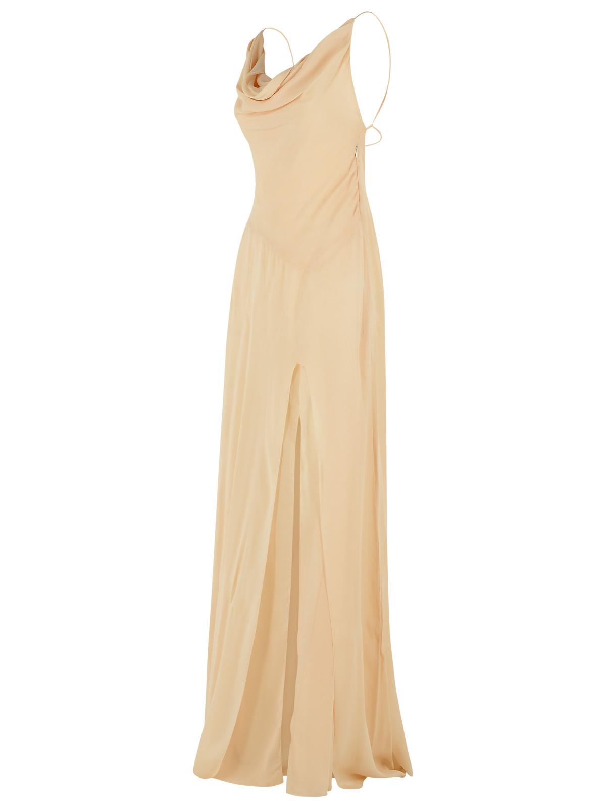 Blumarine Cream Viscose Dress Women