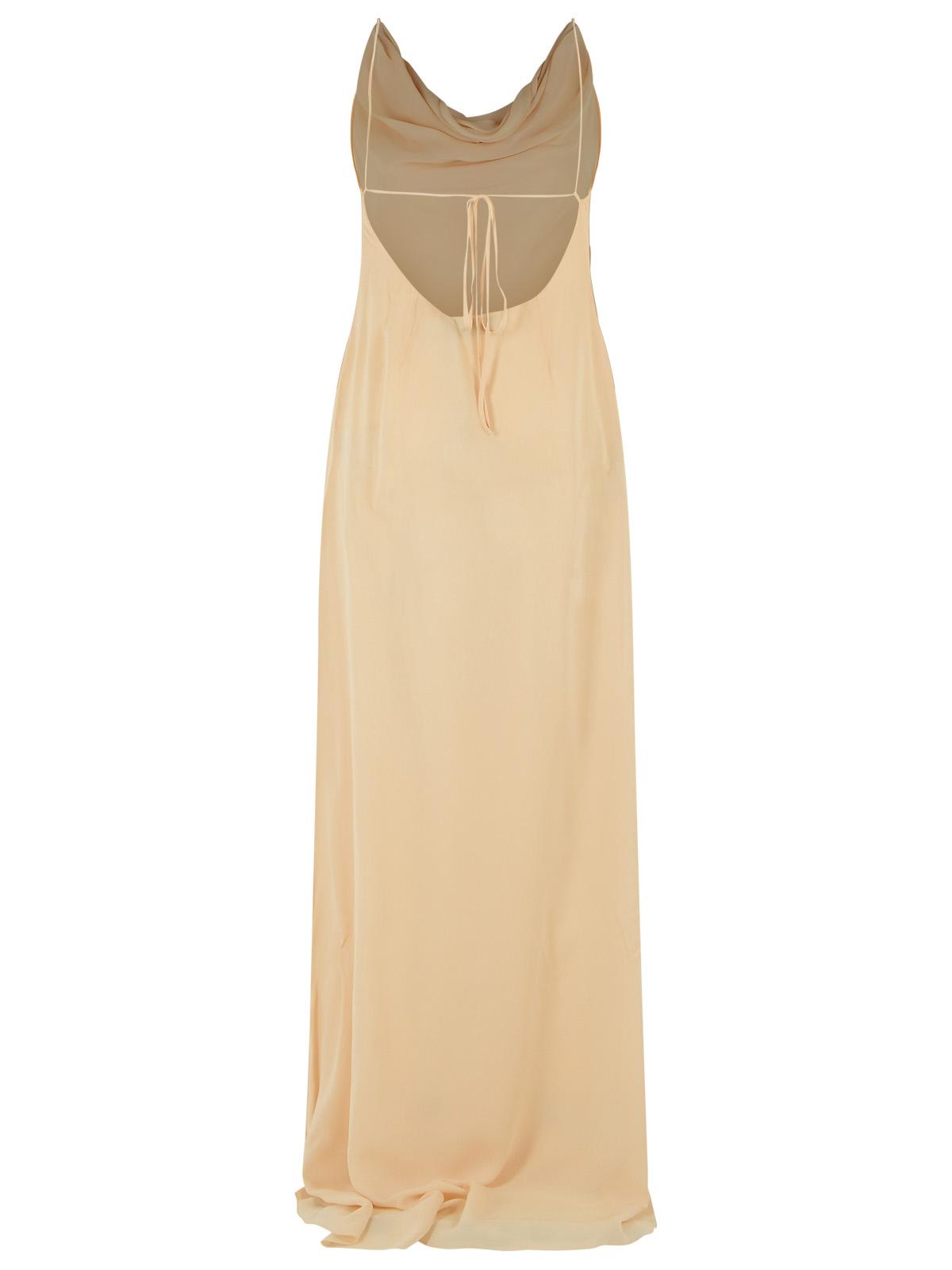 Blumarine Cream Viscose Dress Women