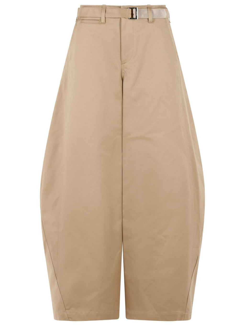 Sacai Chino' Beige Cotton Pants Women