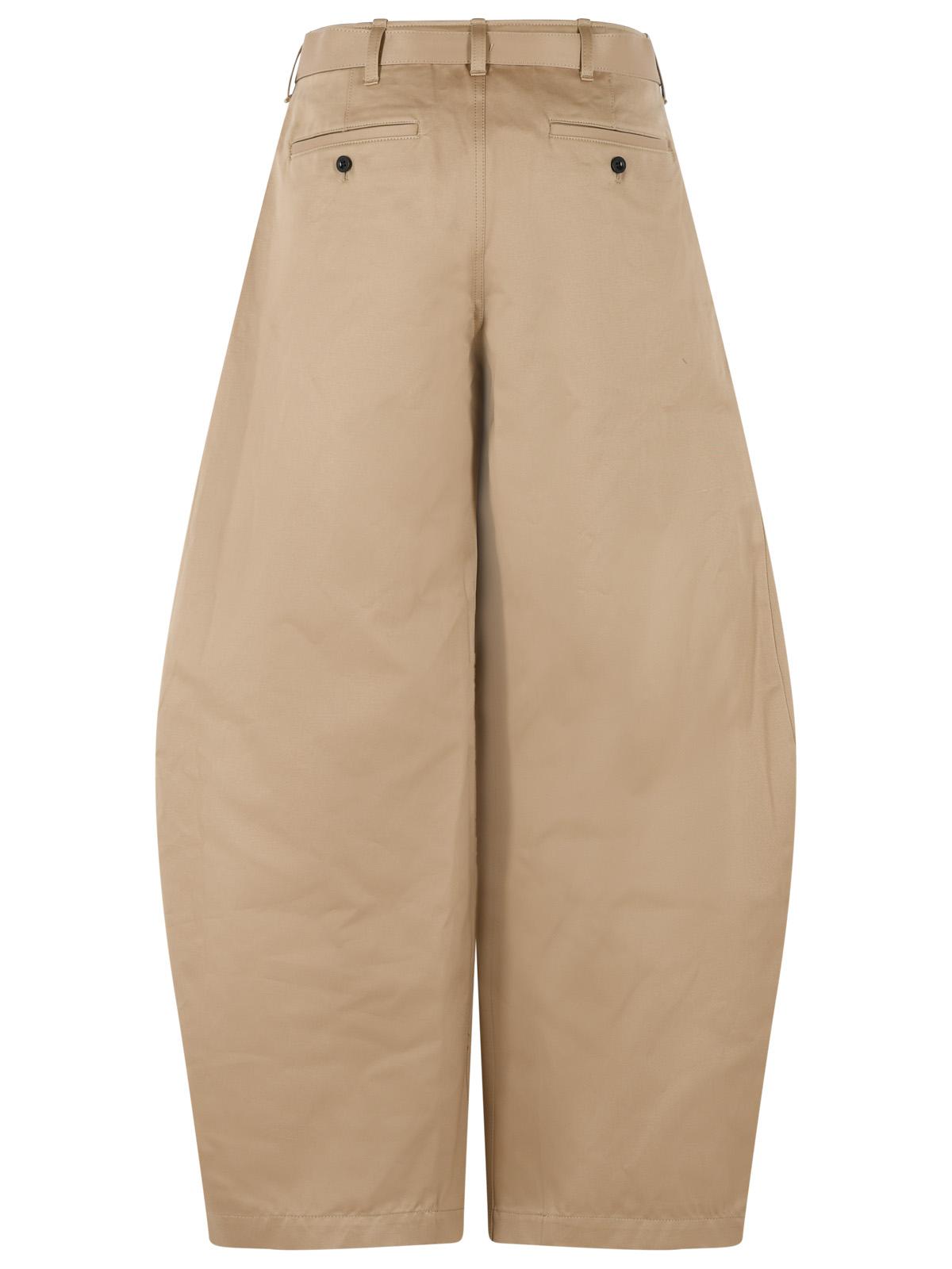 Sacai Chino' Beige Cotton Pants Women
