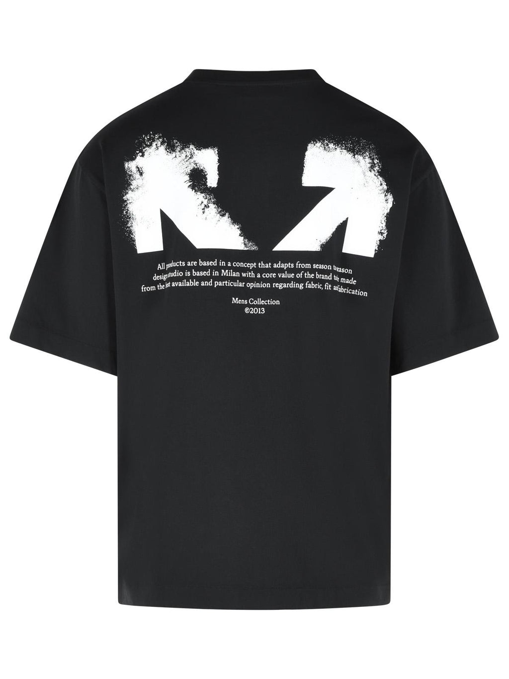 Off-White 'Half Arrow' Black Cotton T-Shirt Men