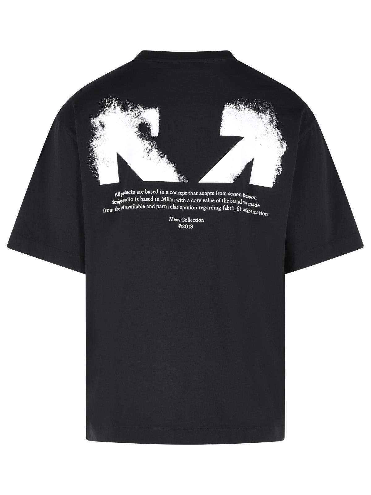 Off-White 'Half Arrow' Black Cotton T-Shirt Men