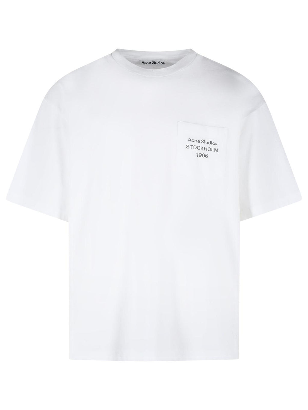 Acne Studios White Cotton And Linen T-Shirt Women