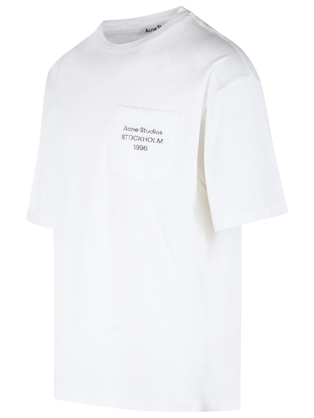 Acne Studios White Cotton And Linen T-Shirt Women