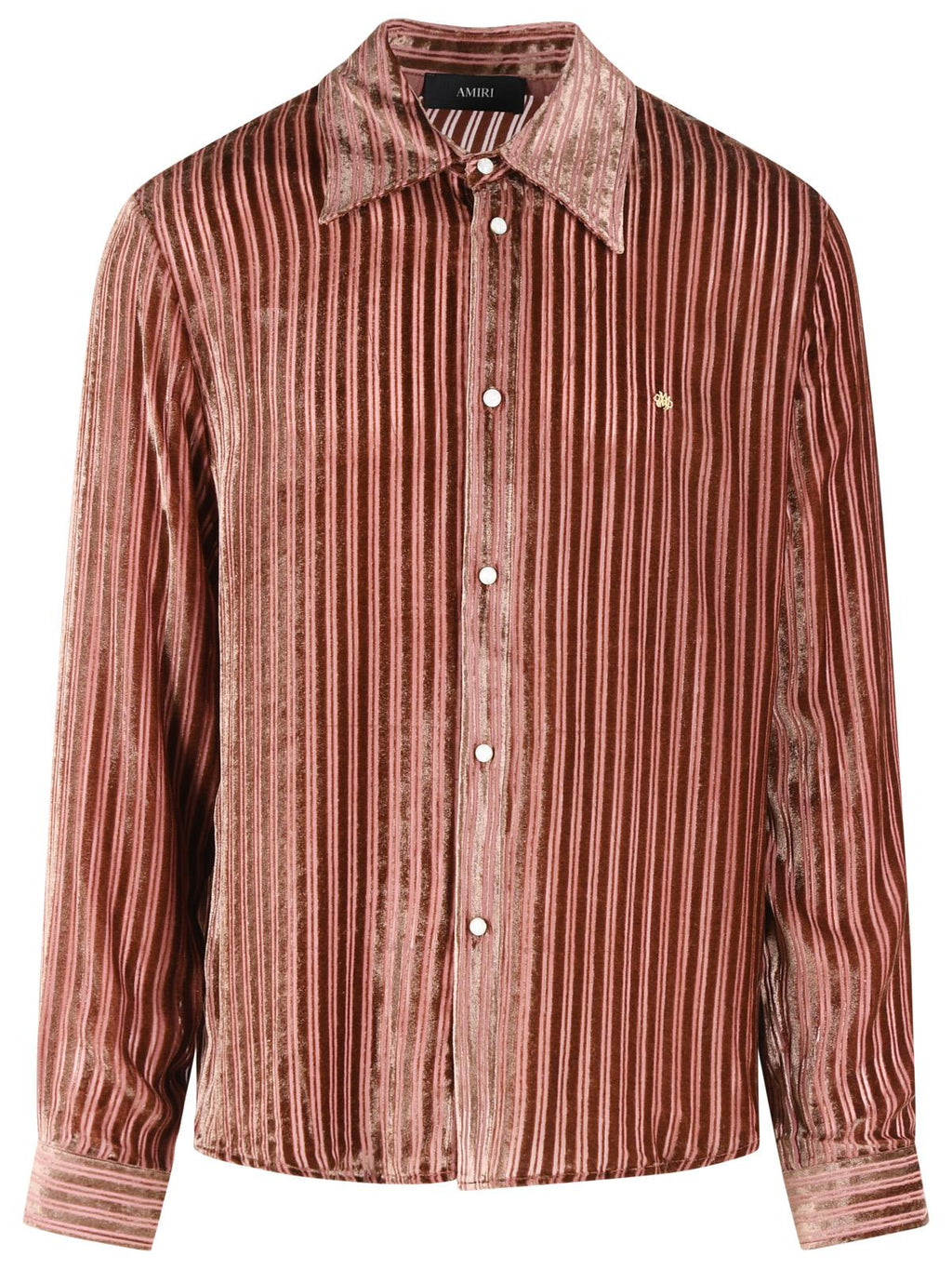 Amiri Viscose And Peach Silk Shirt Men