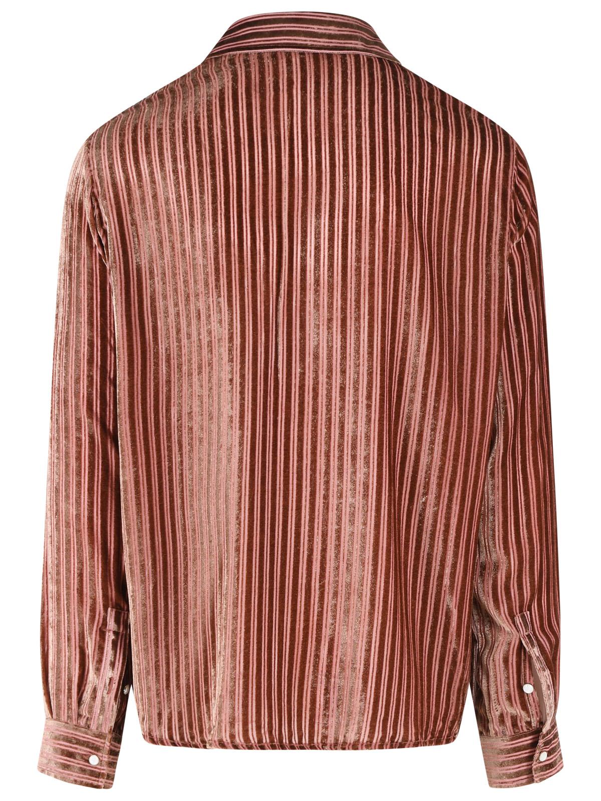 Amiri Viscose And Peach Silk Shirt Men