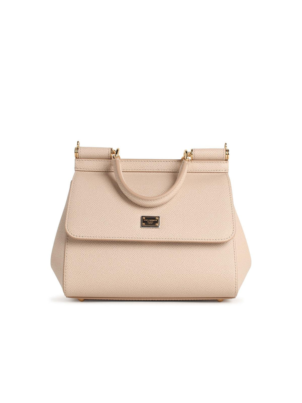 Dolce & Gabbana Small 'Sicily' Handbag In Pink Dauphine Calf Leather Women