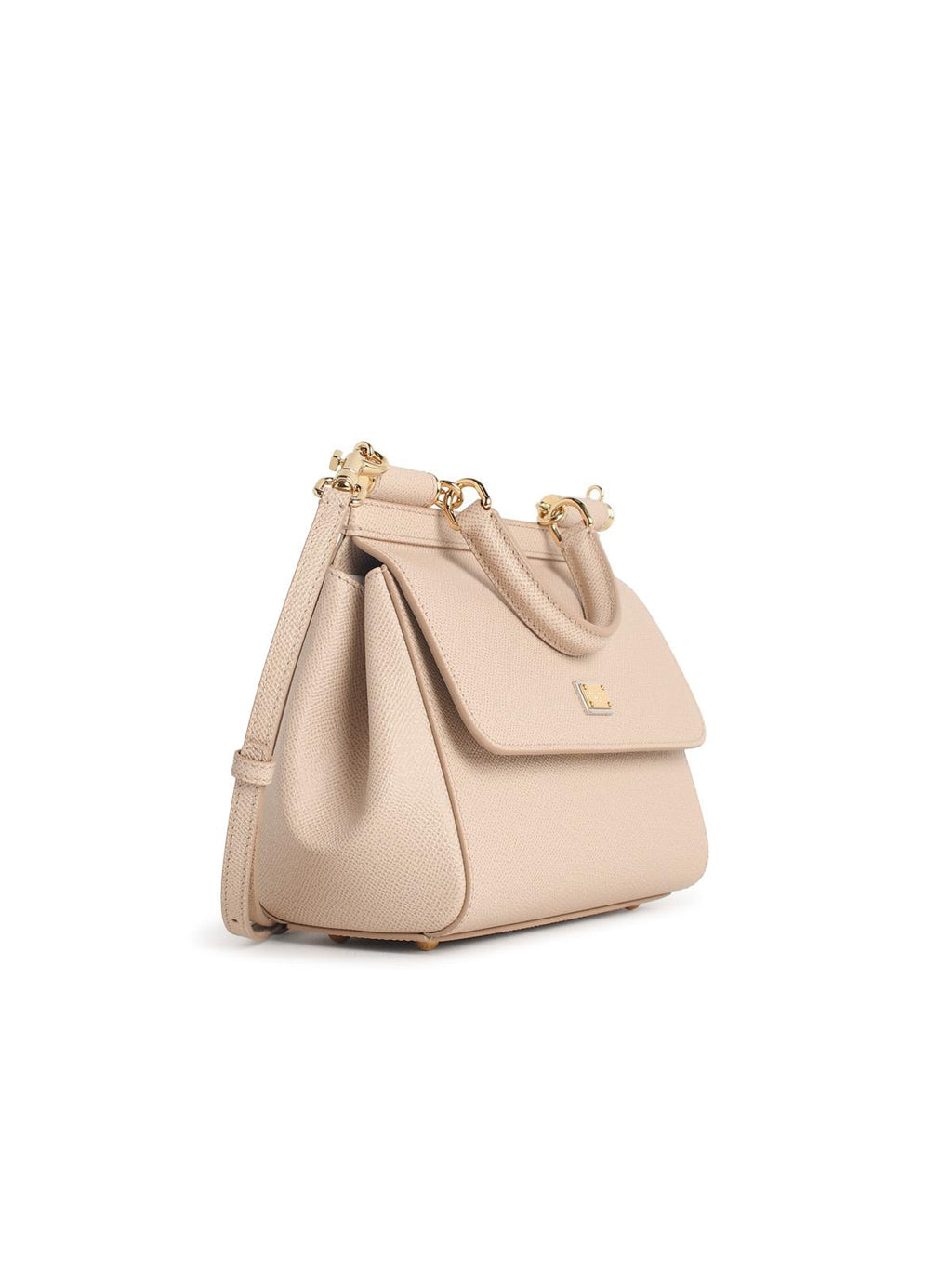Dolce & Gabbana Small 'Sicily' Handbag In Pink Dauphine Calf Leather Women