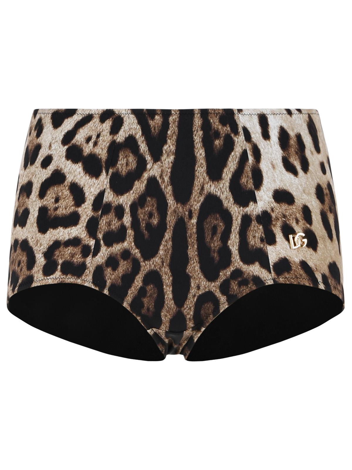 Dolce & Gabbana Leo Print Stretch Polyamide Beach Culottes Women