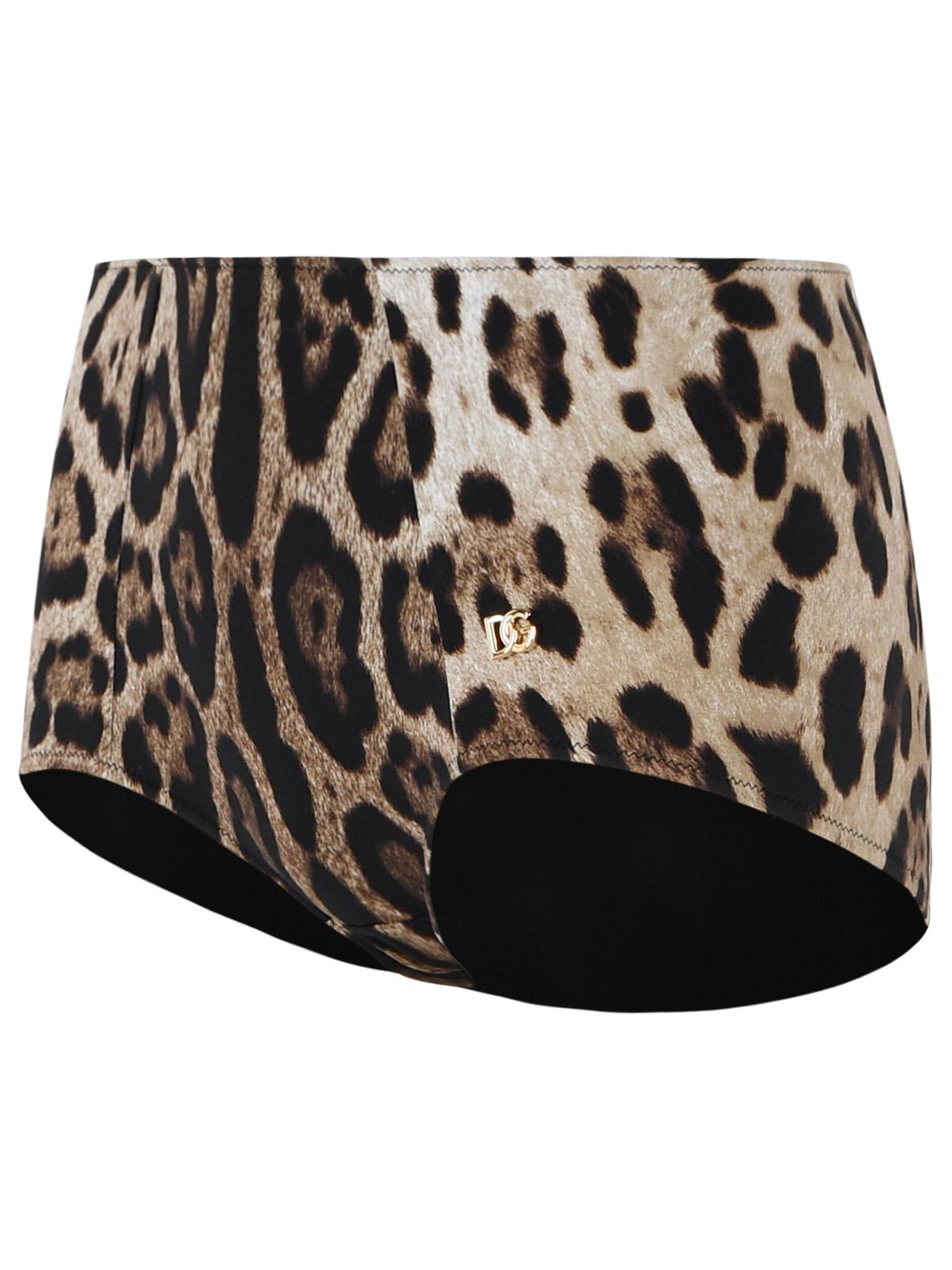 Dolce & Gabbana Leo Print Stretch Polyamide Beach Culottes Women