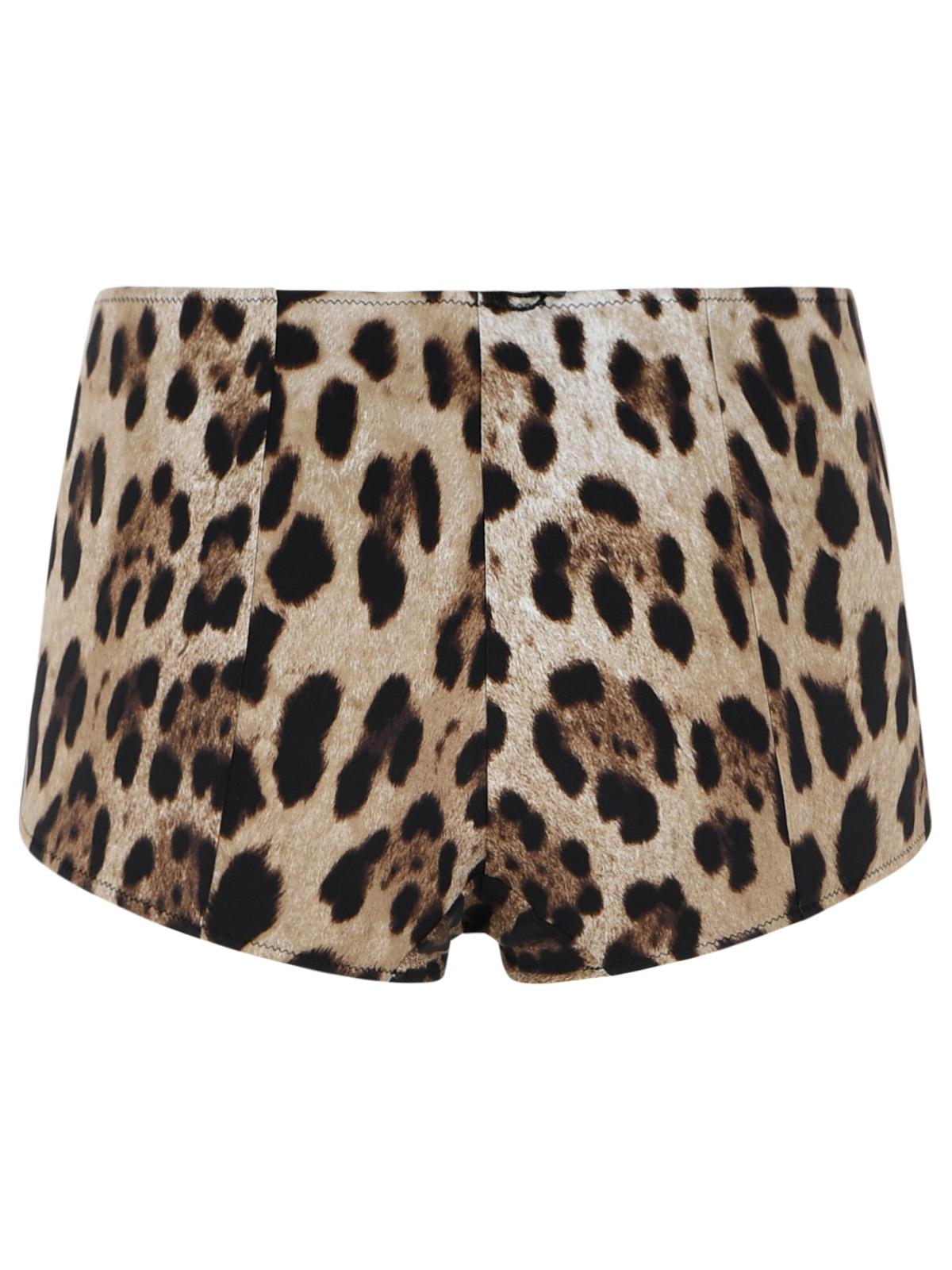 Dolce & Gabbana Leo Print Stretch Polyamide Beach Culottes Women