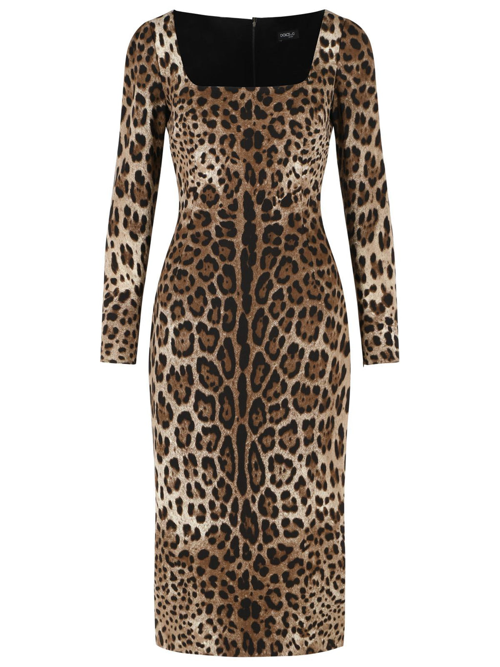 Dolce & Gabbana Leo Print Stretch Viscose Dress Women